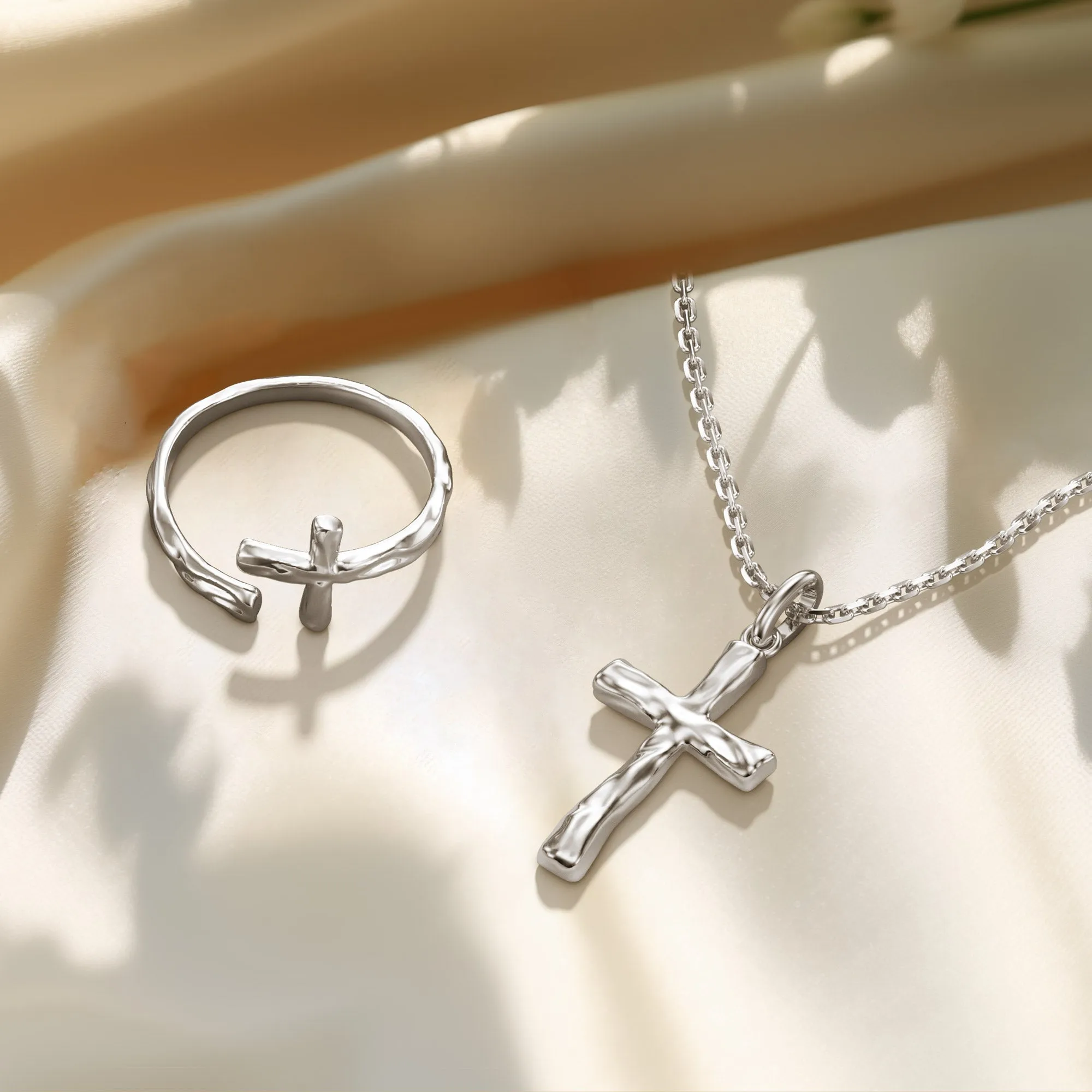 Liquid Open Cross Ring sold by Vanimy Jewelry product image thumbnail 2