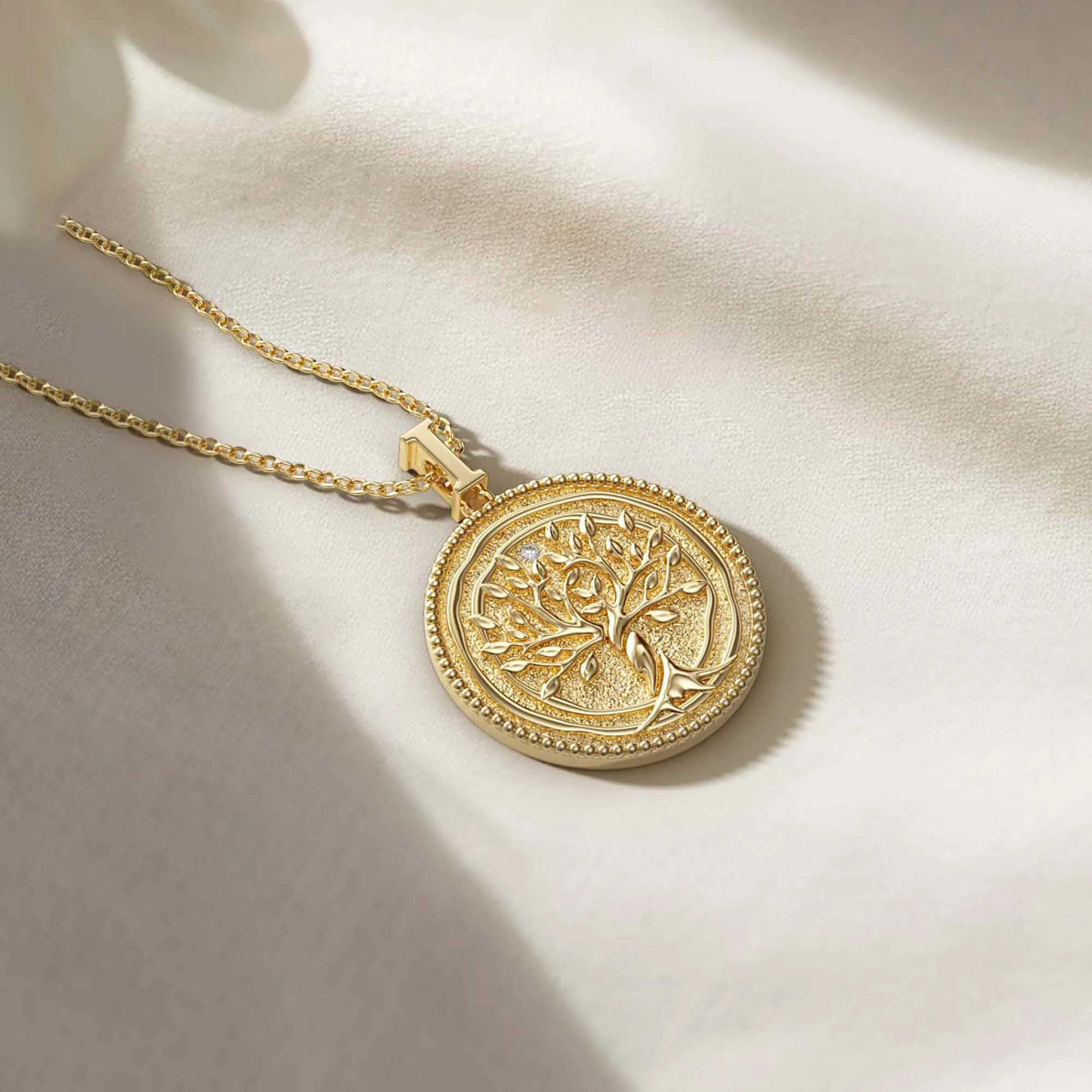 Promised Land Tree of Life Amulet Coin Medallion Necklace sold by Vanimy Jewelry product image thumbnail 5