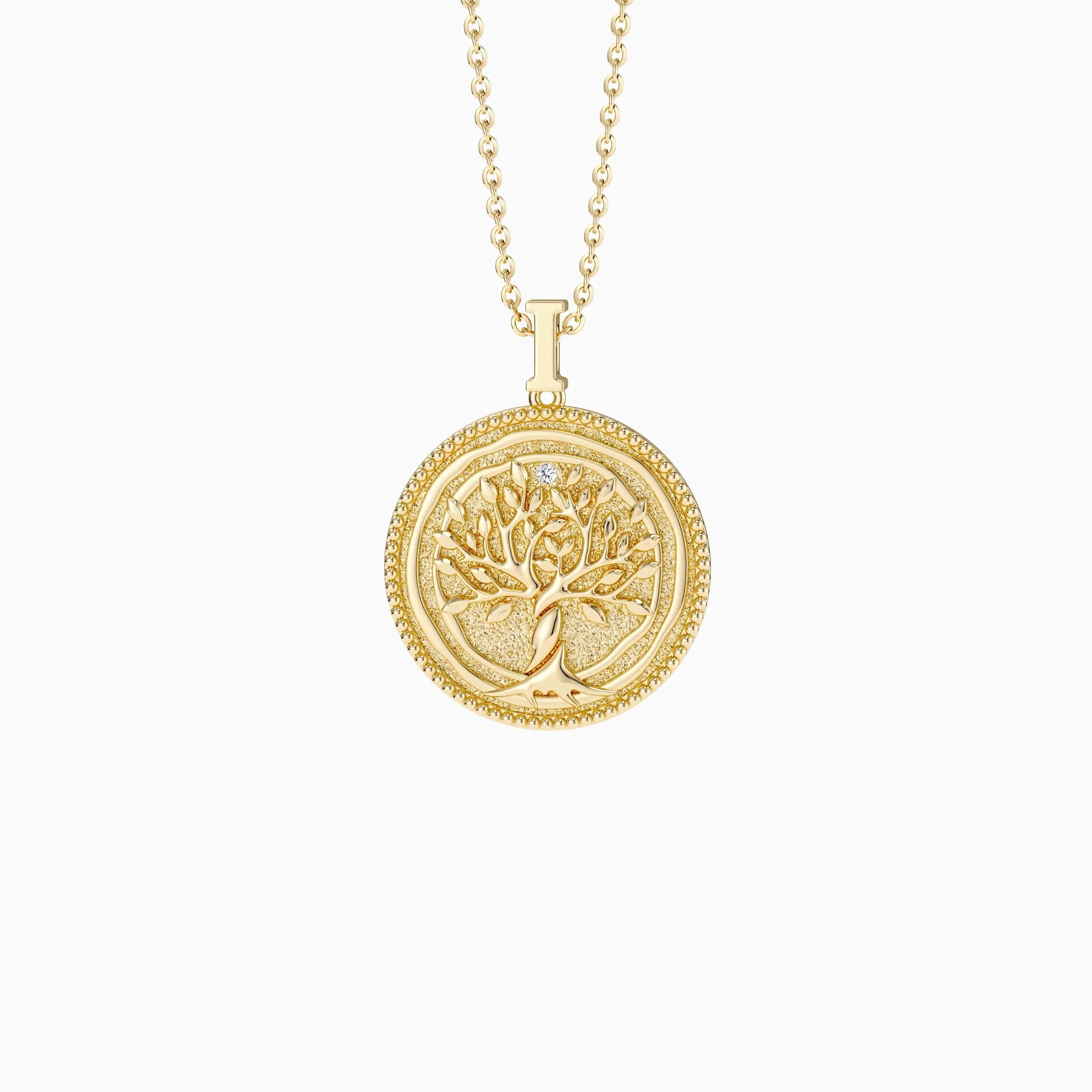 Promised Land Tree of Life Amulet Coin Medallion Necklace sold by Vanimy Jewelry