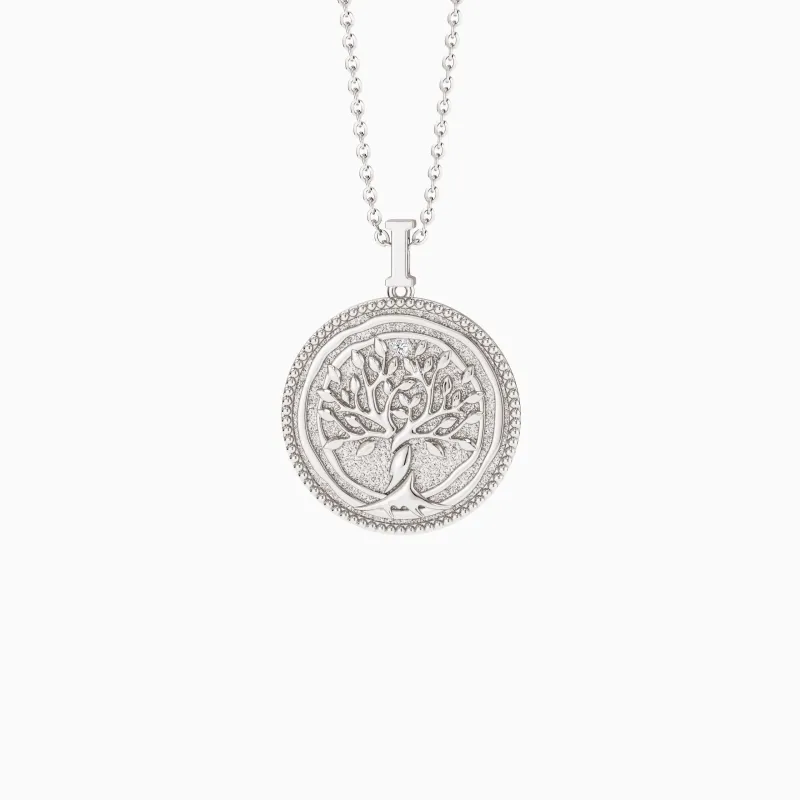 Promised Land Tree of Life Amulet Coin Medallion Necklace sold by Vanimy Jewelry