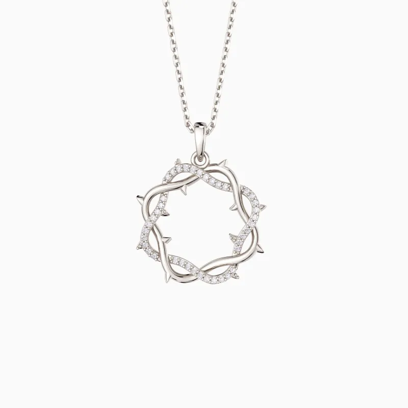 Modern Crown of Thorns Pendant Necklace sold by Vanimy Jewelry