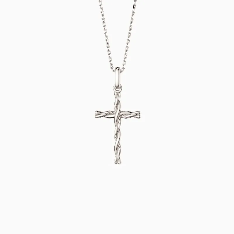 Interwoven Knot Cross Pendant Necklace sold by Vanimy Jewelry