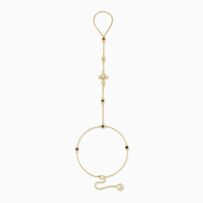 Radiance Cross Hand Chain sold by Vanimy Jewelry