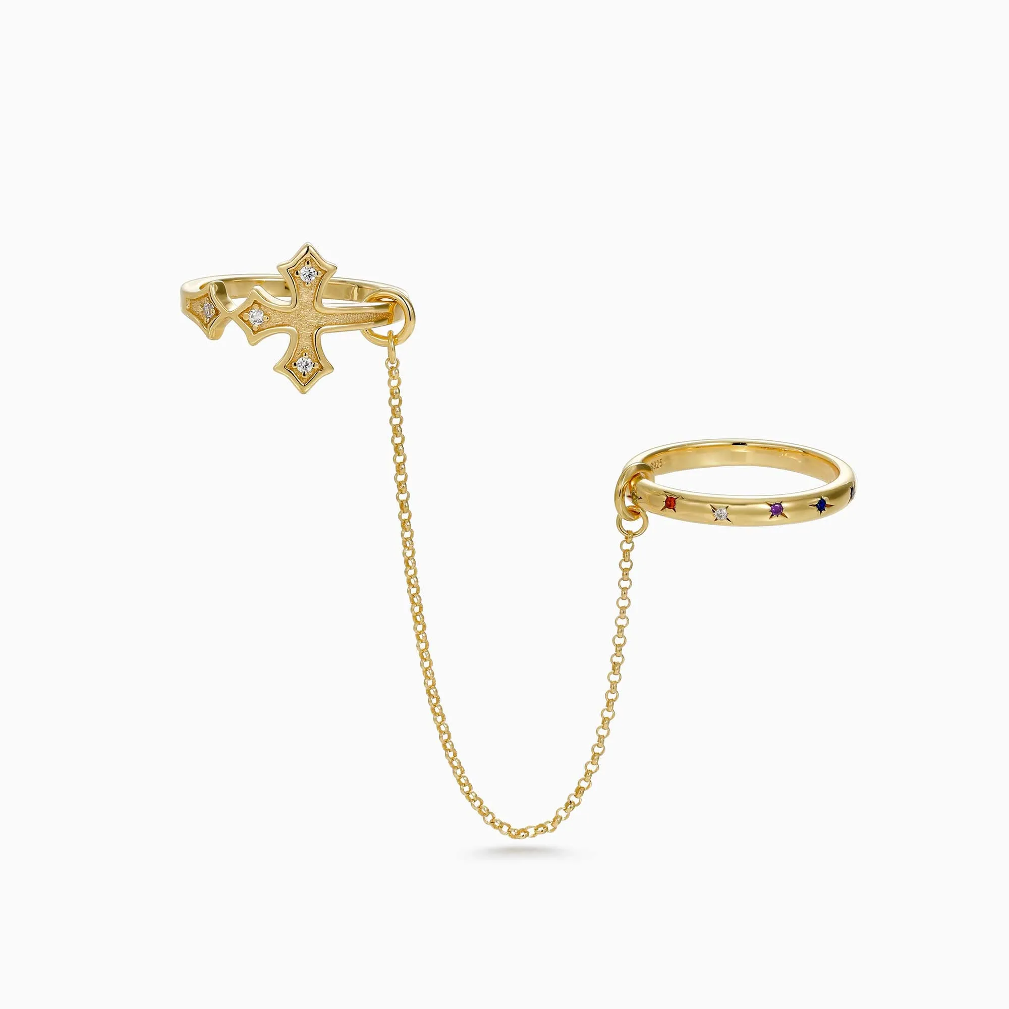 Radiance Within Cross Chain Ring sold by Vanimy Jewelry