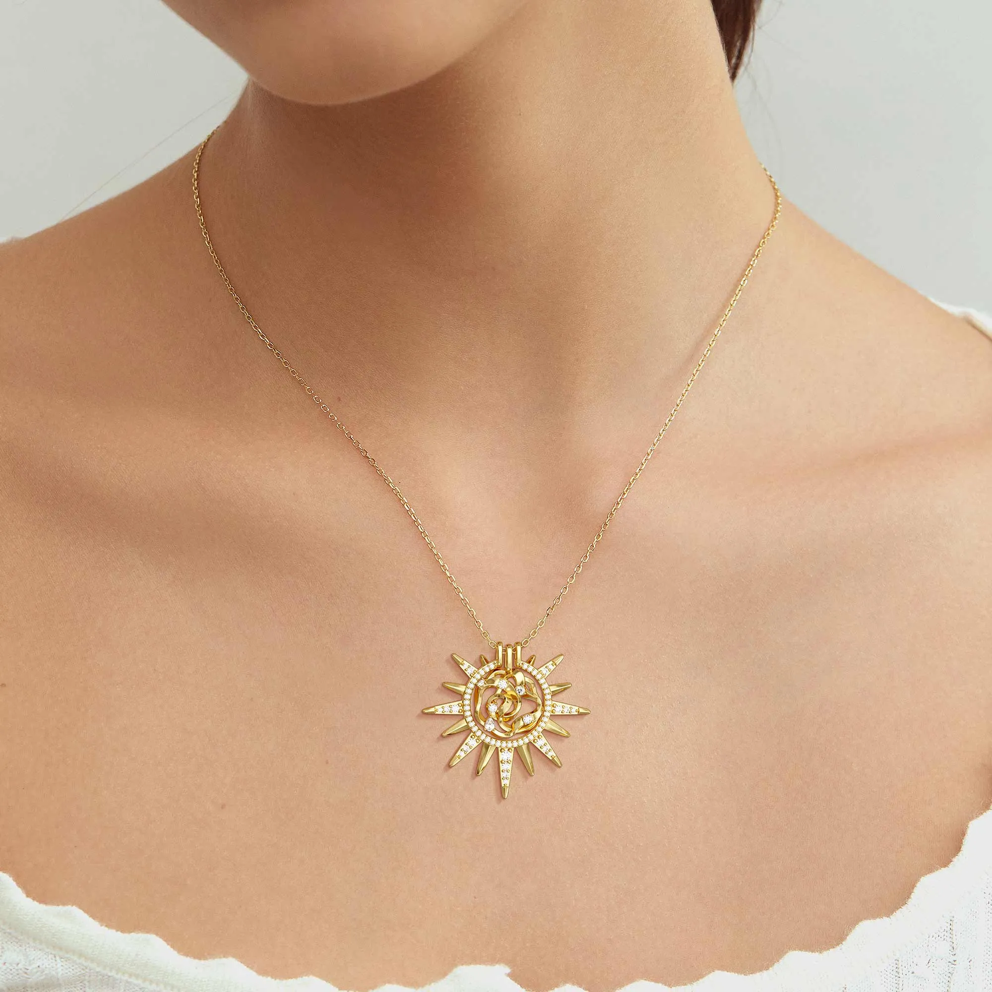 Camellia Compassion Necklace sold by Vanimy Jewelry product image thumbnail 2