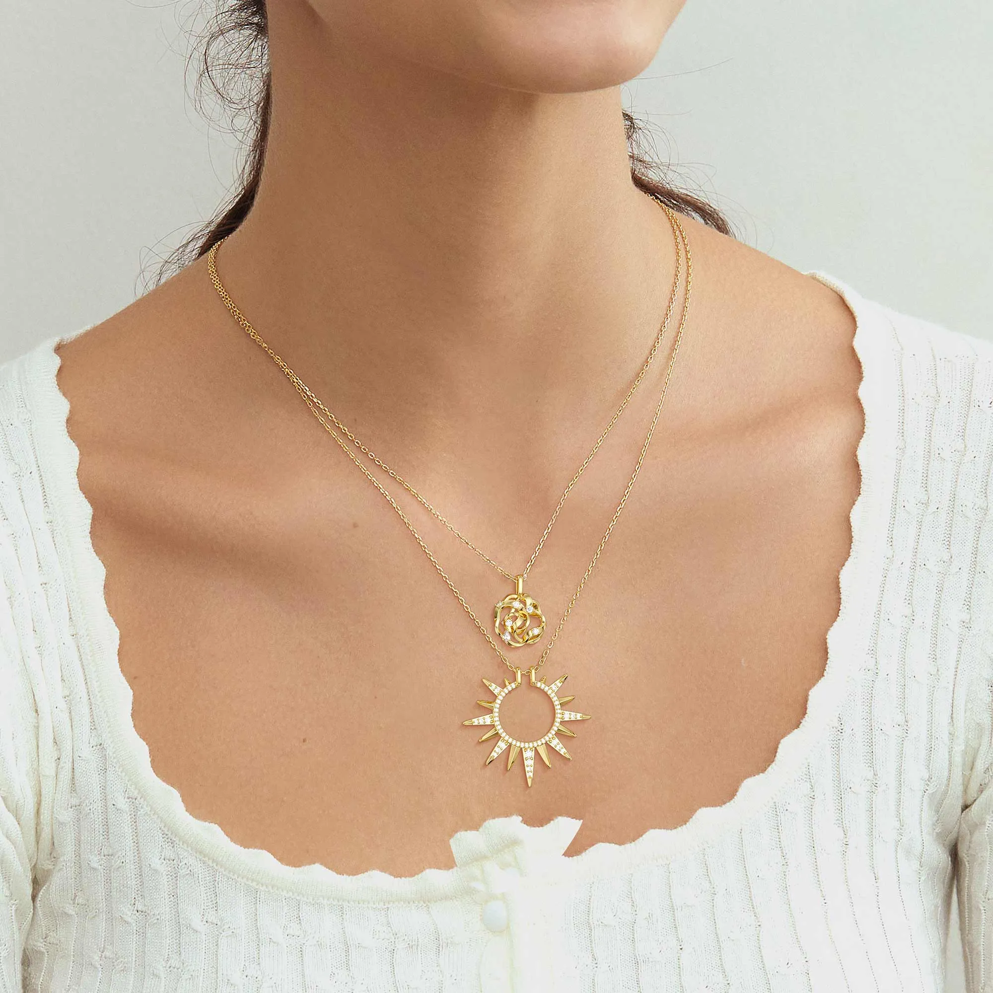 Camellia Compassion Necklace sold by Vanimy Jewelry product image thumbnail 4