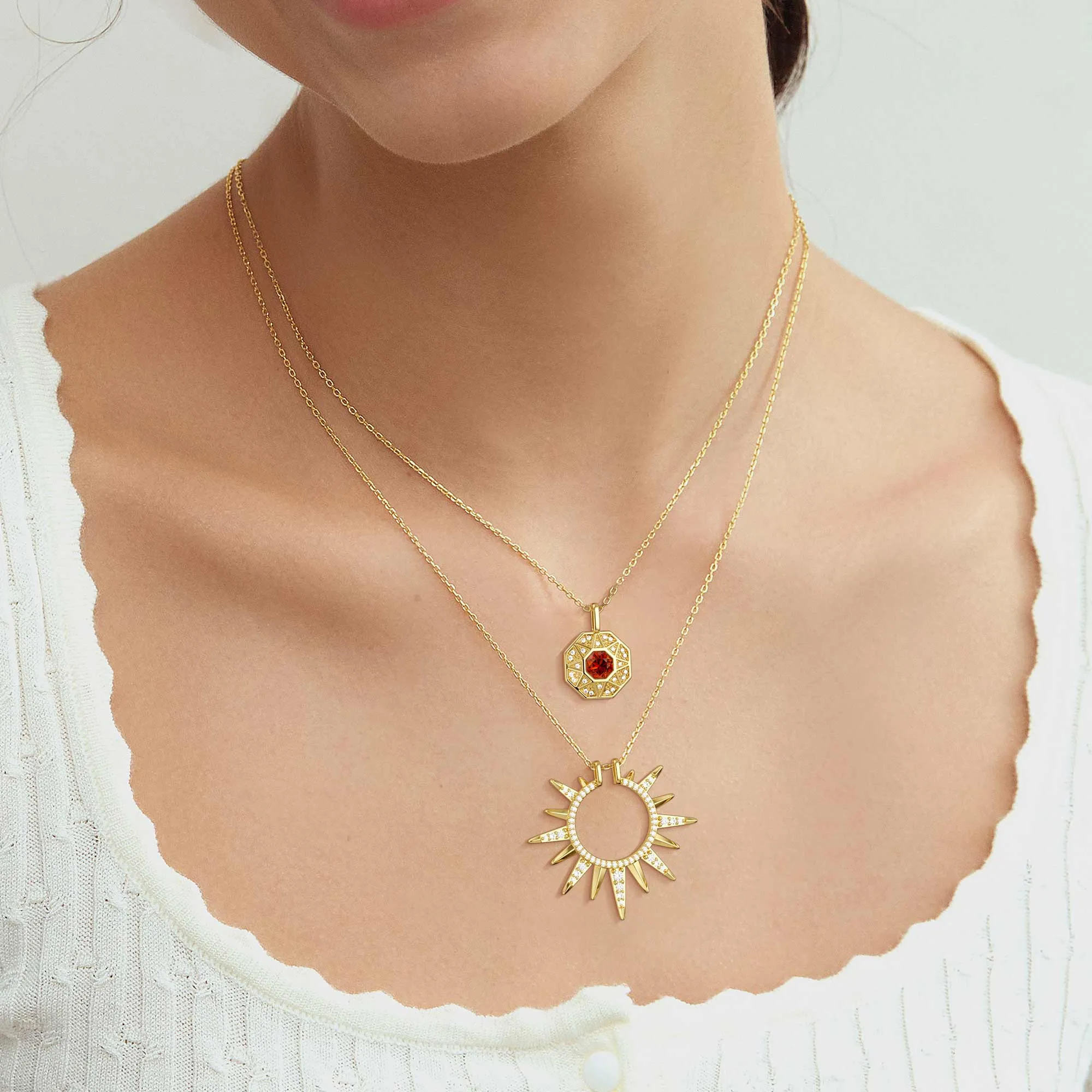 Radiant Light of Truth Octagon Necklace sold by Vanimy Jewelry product image thumbnail 4