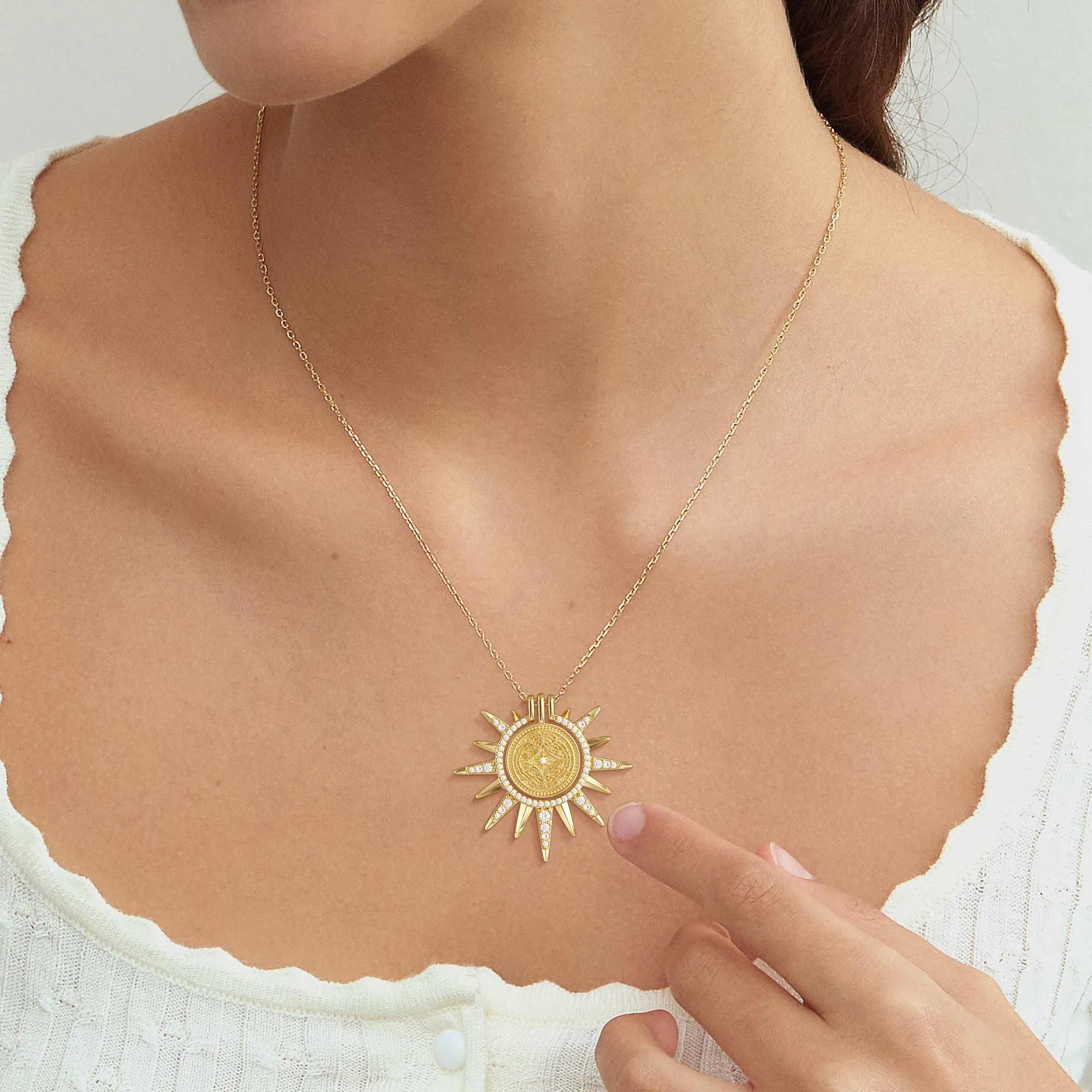 Butterfly Becoming Medallion Necklace sold by Vanimy Jewelry product image thumbnail 2