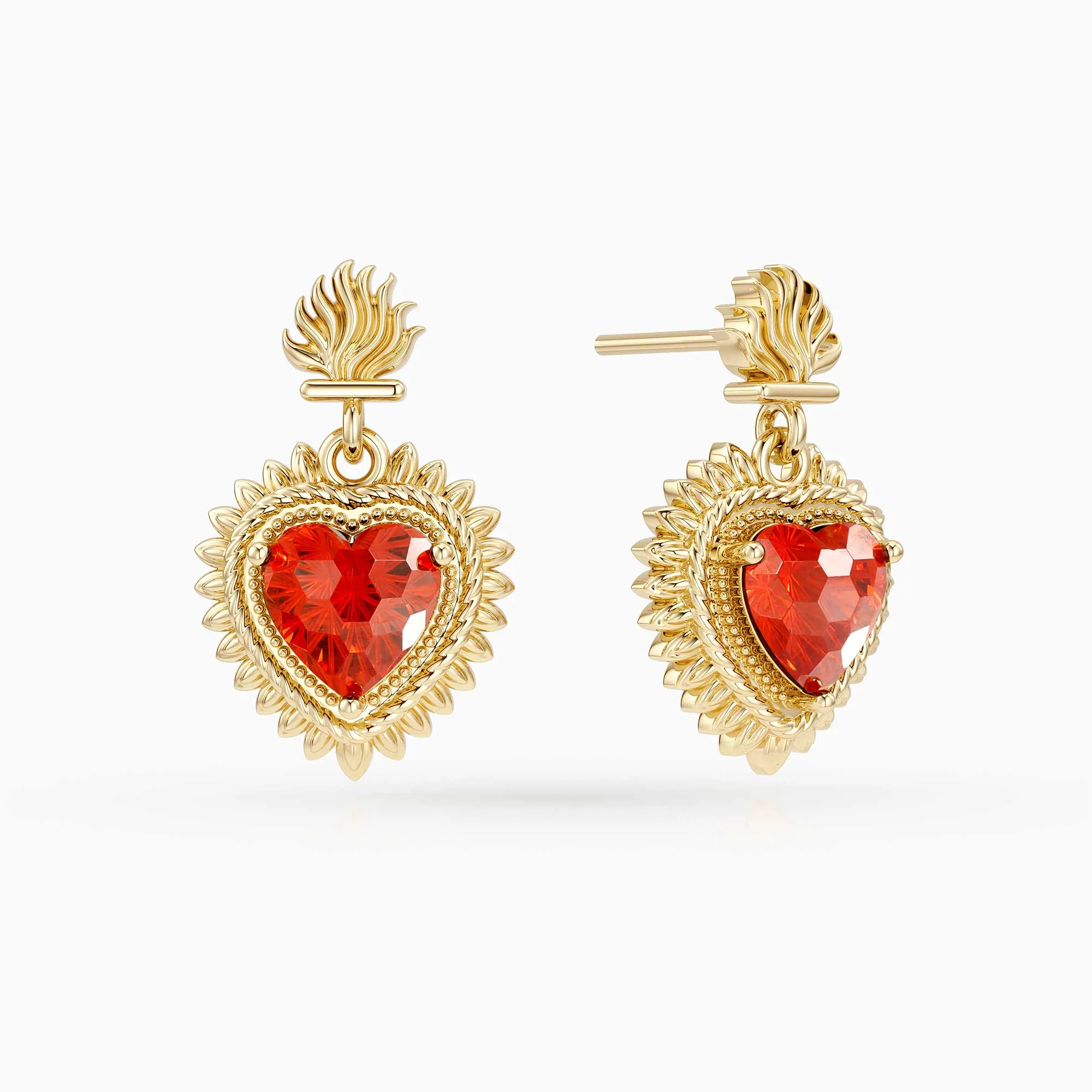 Nova Heart Earrings sold by Vanimy Jewelry