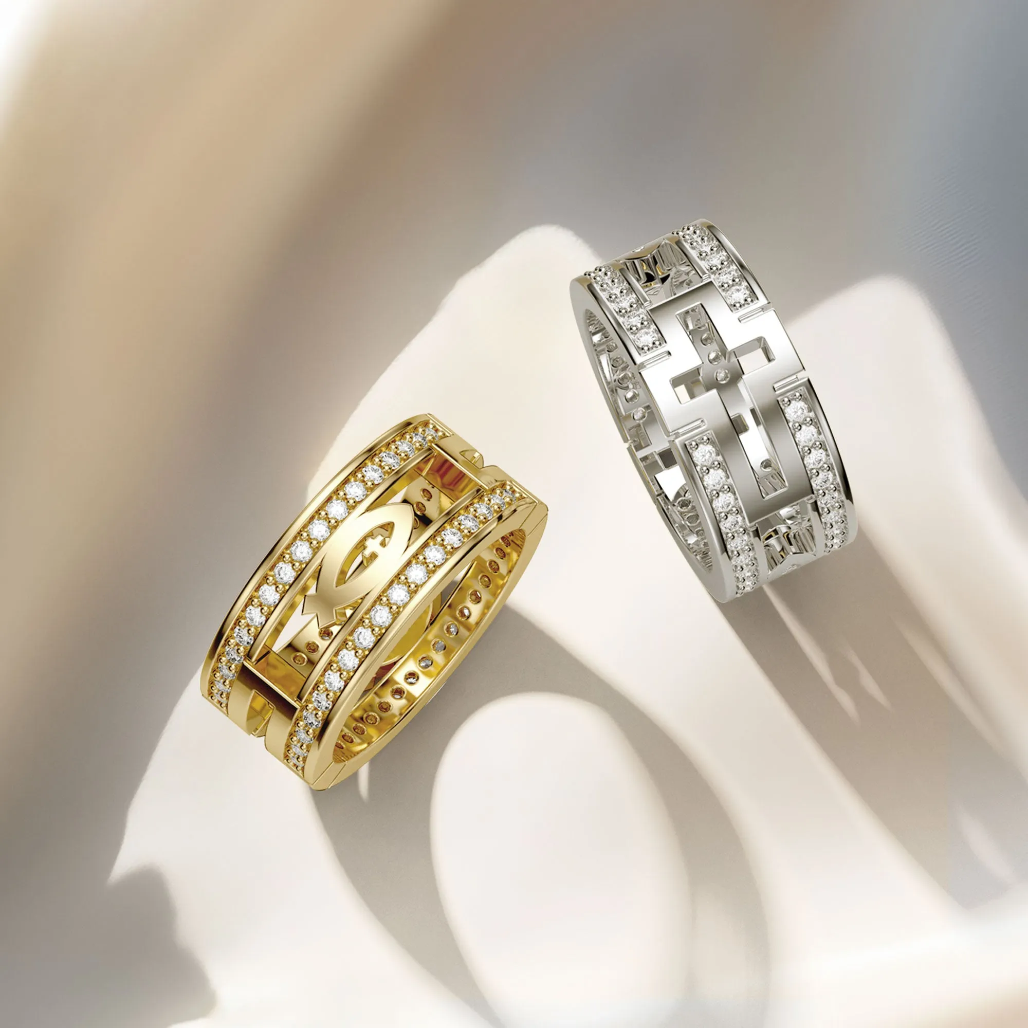 Cut Out Cross Ichthys Ring sold by Vanimy Jewelry product image thumbnail 5