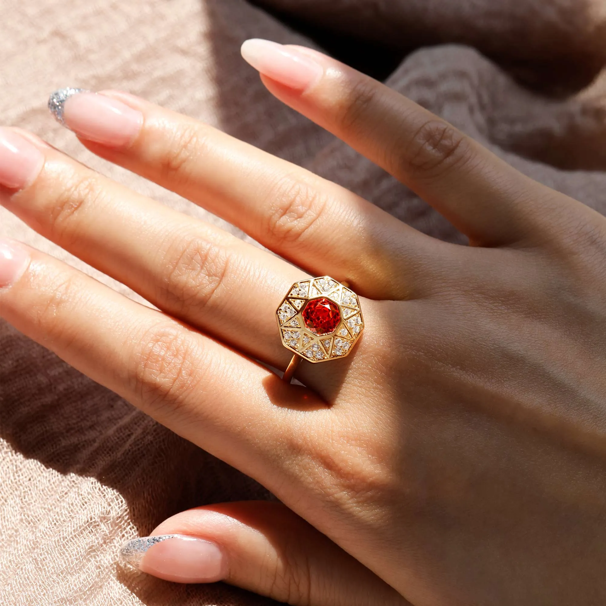 Radiant Light of Truth Octagon Ring sold by Vanimy Jewelry product image thumbnail 2