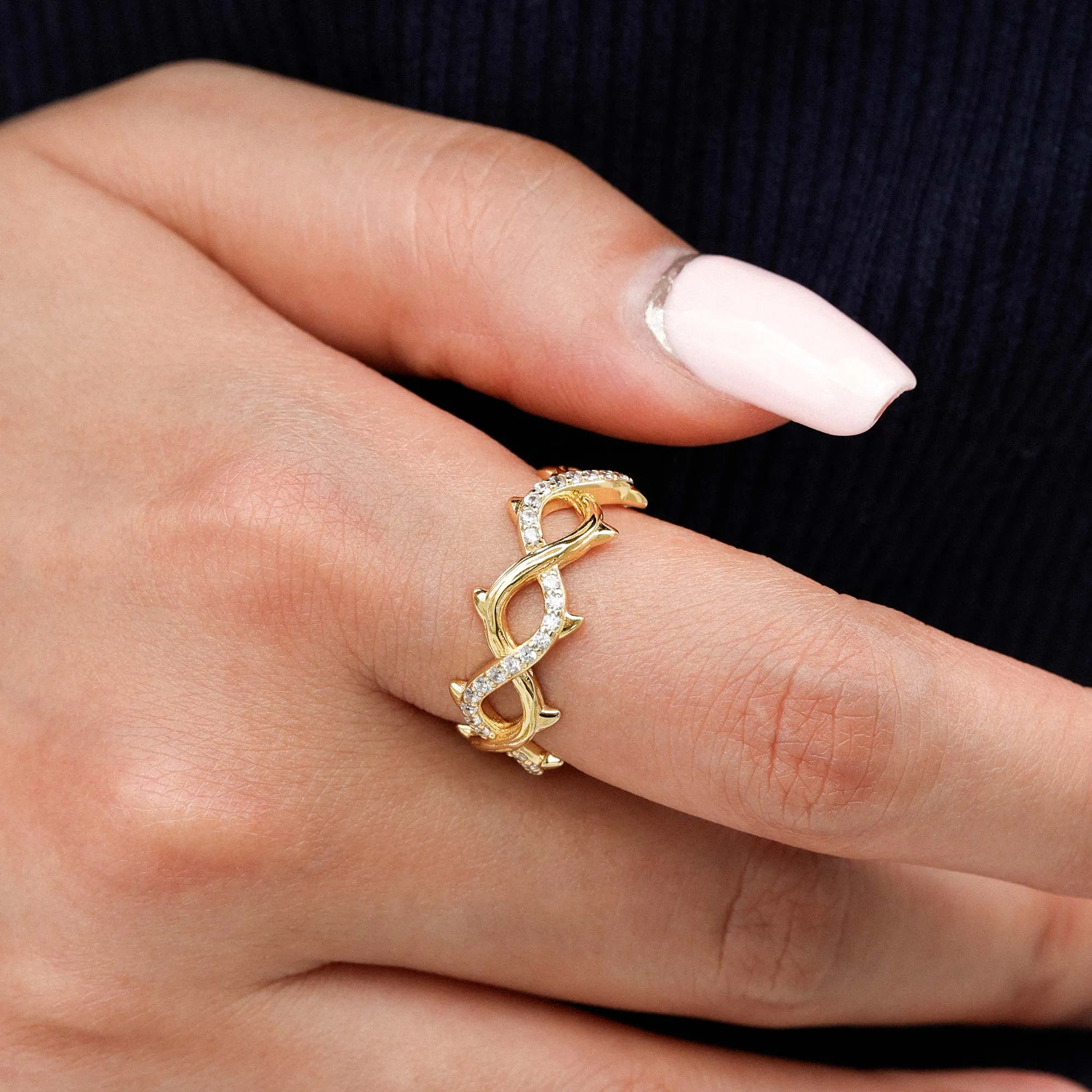 Crown of Thorns Band sold by Vanimy Jewelry product image thumbnail 2