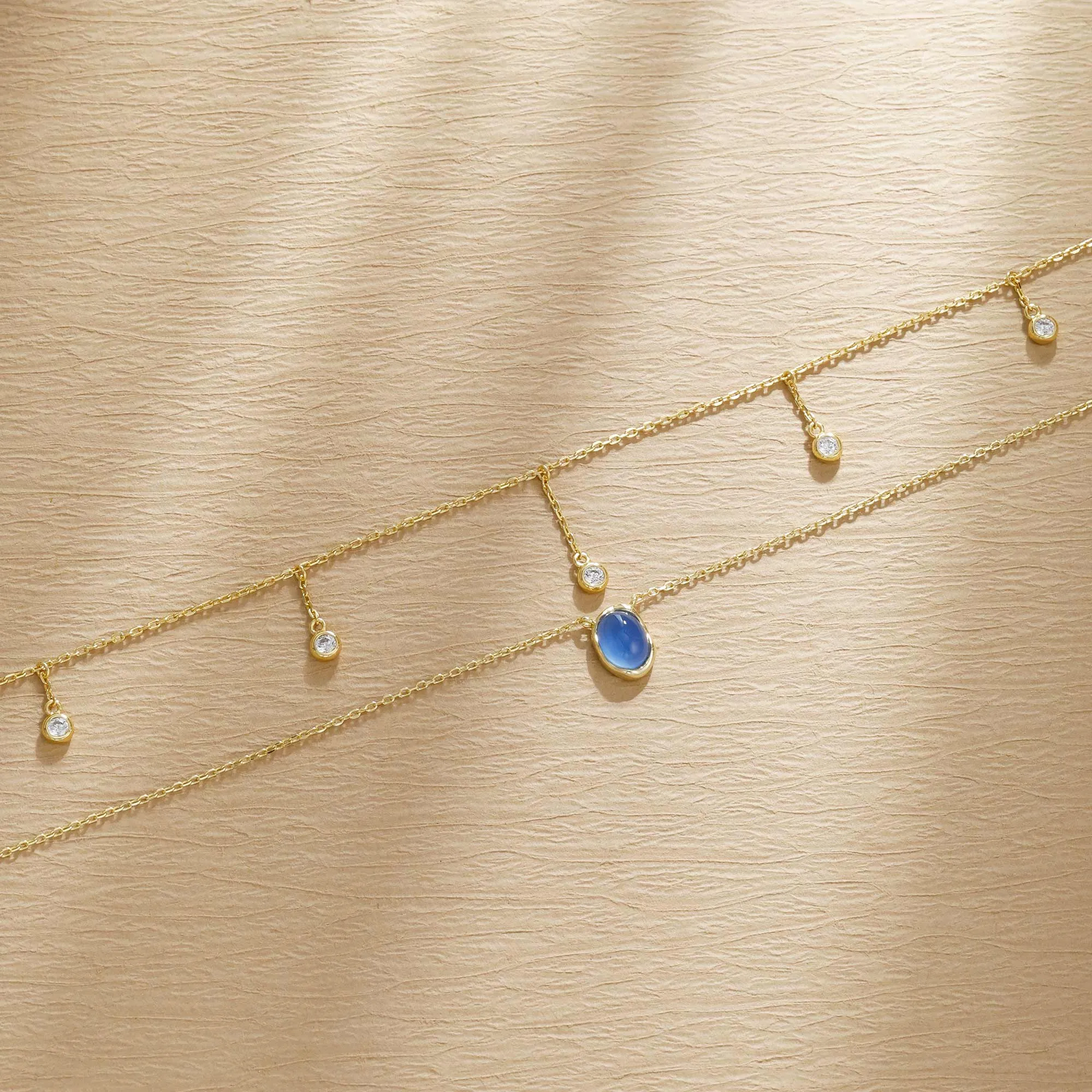 Raindrop Station Necklace sold by Vanimy Jewelry product image thumbnail 5