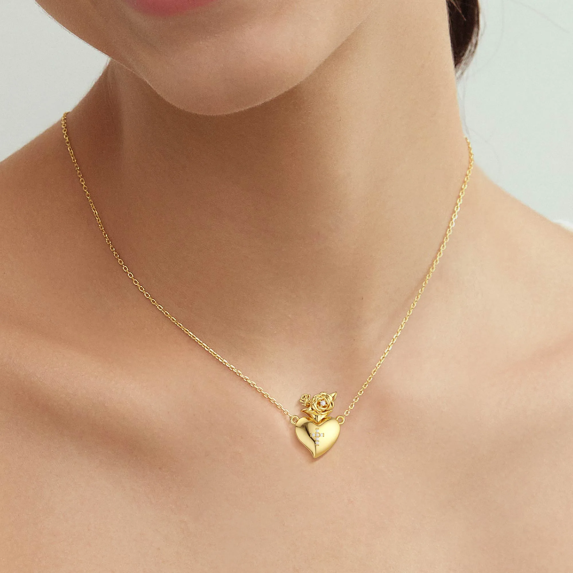 Born of Love Blooming Birth Flower Necklace sold by Vanimy Jewelry product image thumbnail 2