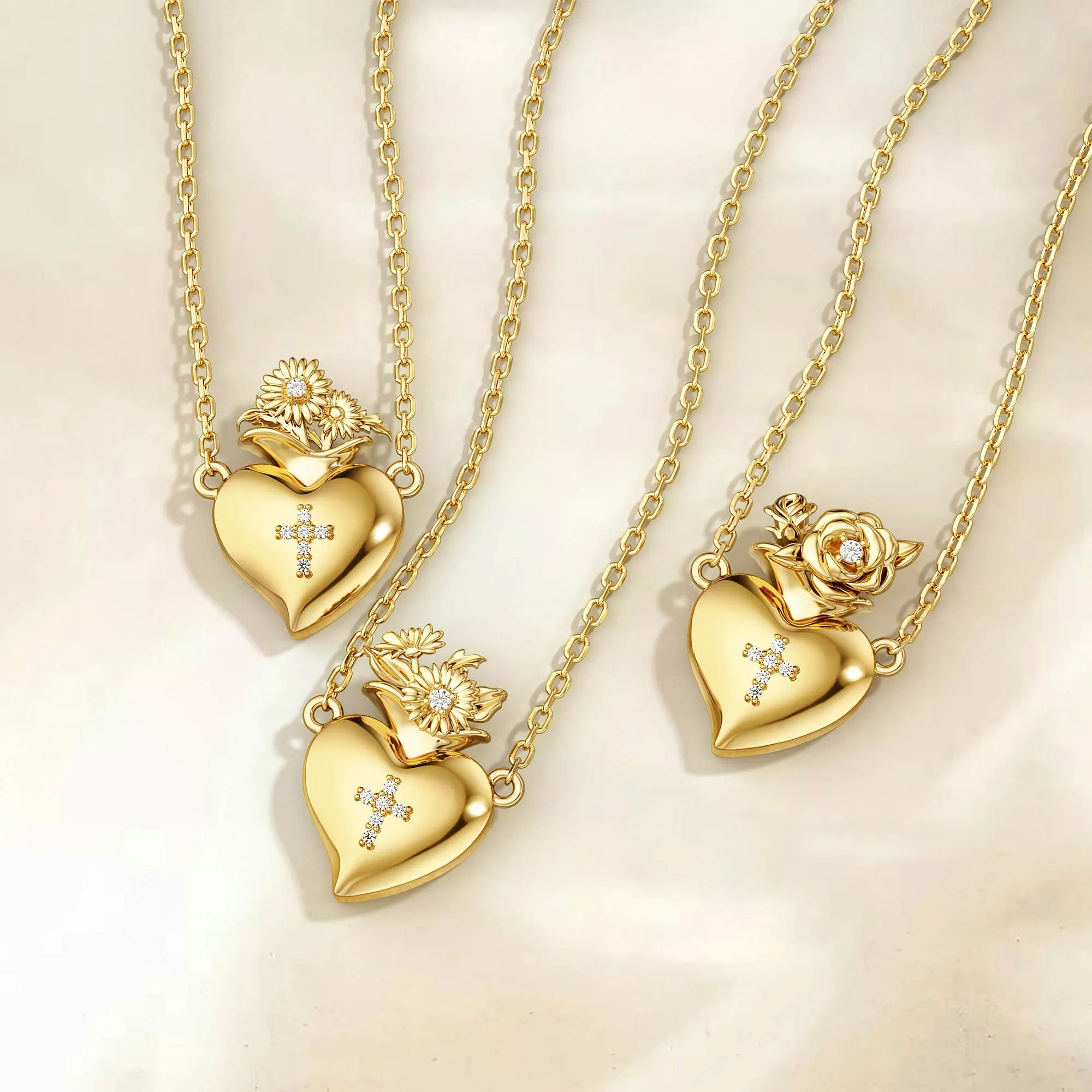 Born of Love Blooming Birth Flower Necklace sold by Vanimy Jewelry product image thumbnail 4