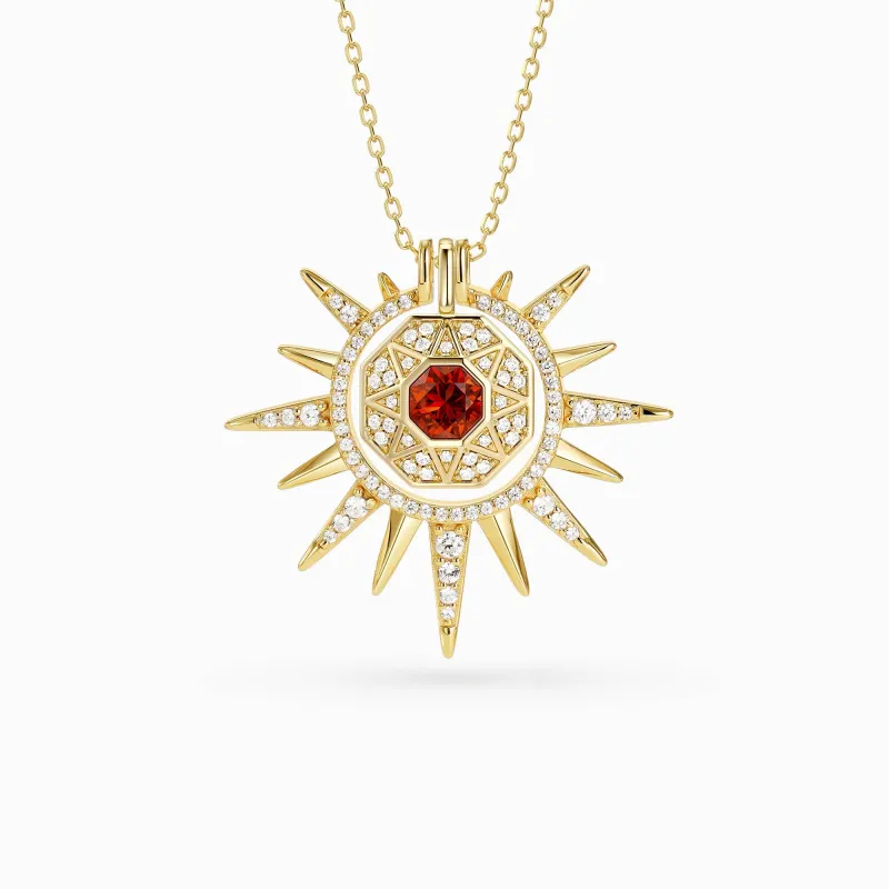 Radiant Light of Truth Octagon Sunburst Necklace sold by Vanimy Jewelry