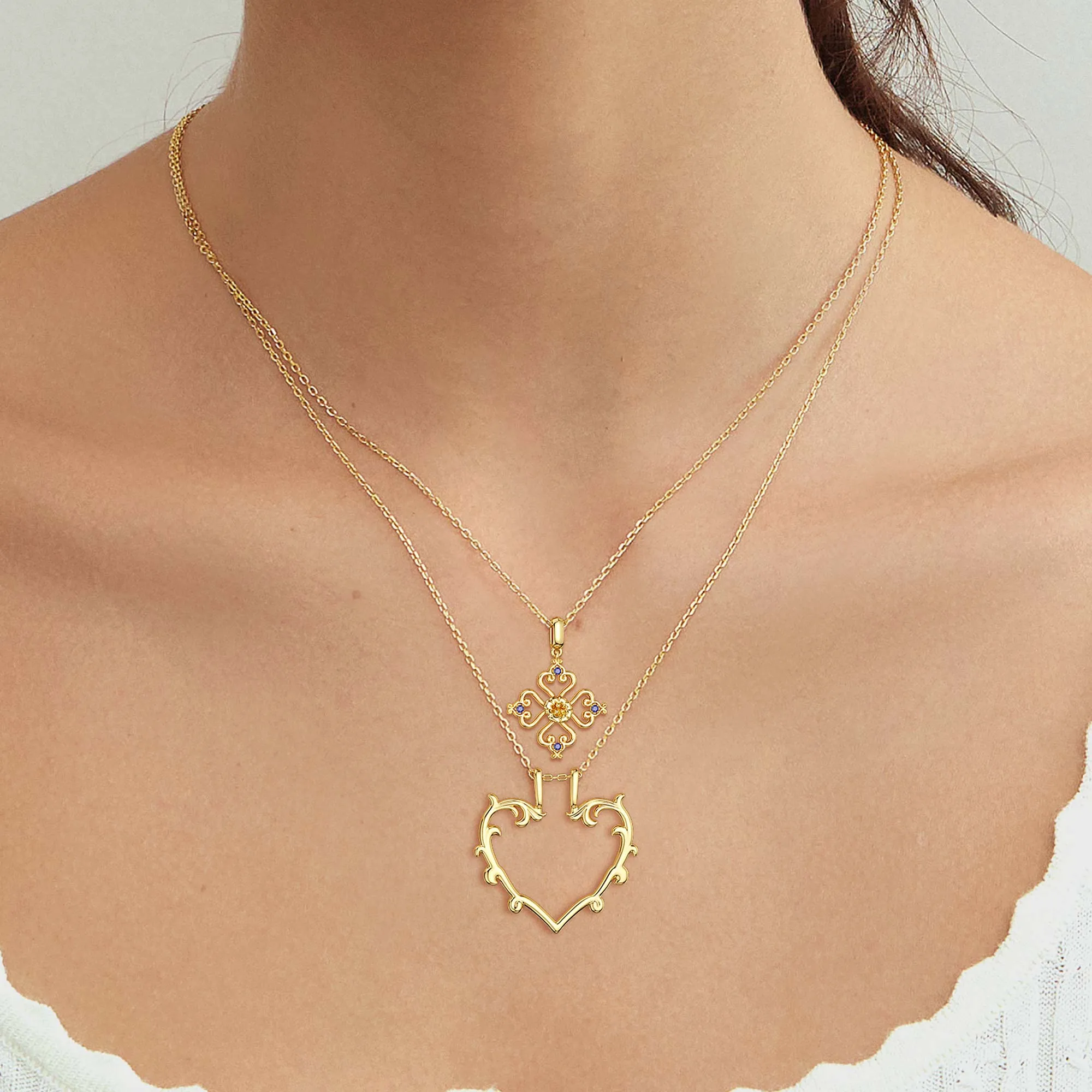 Sacred Bloom Heart of Love Necklace sold by Vanimy Jewelry product image thumbnail 5