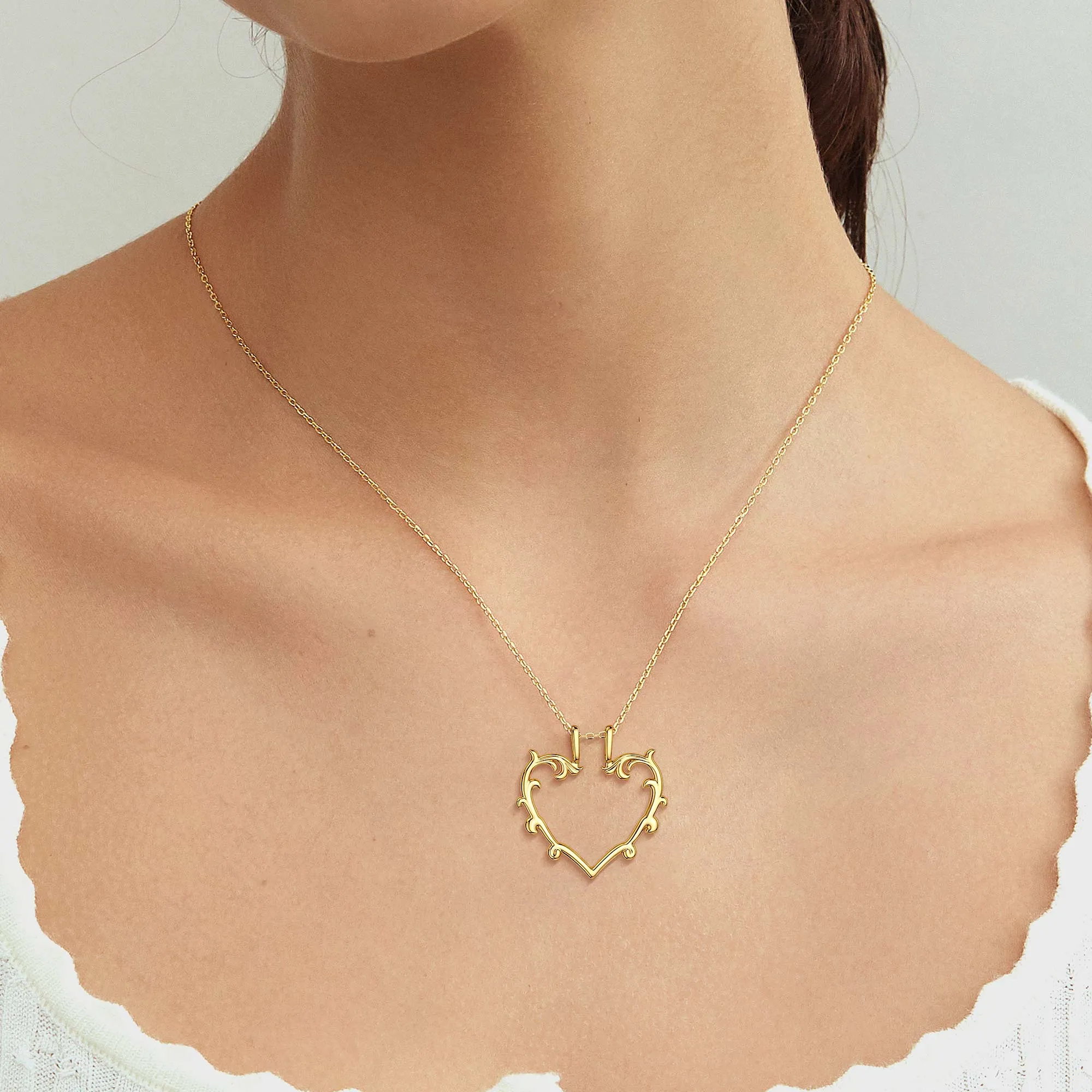 Sacred Bloom Heart of Love Necklace sold by Vanimy Jewelry product image thumbnail 2