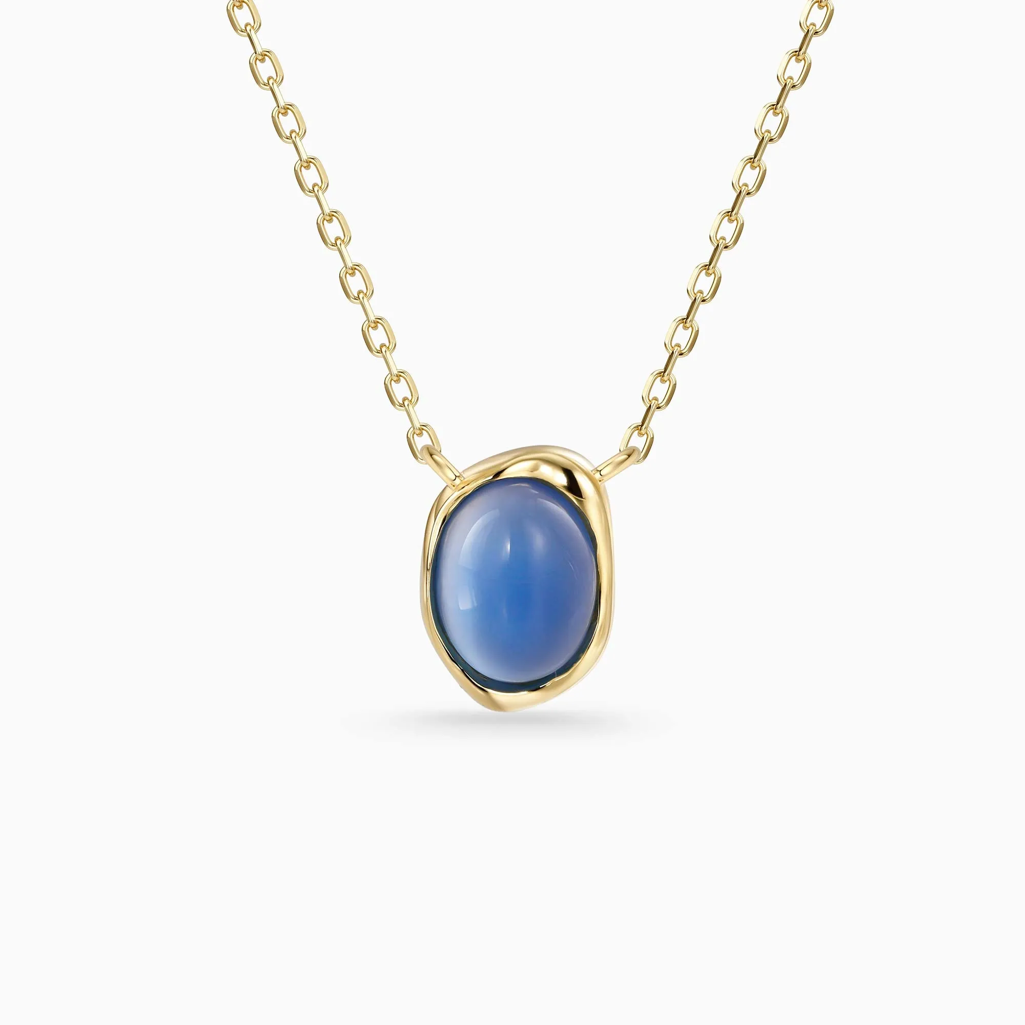 Seren Droplet Gemstone Necklace sold by Vanimy Jewelry
