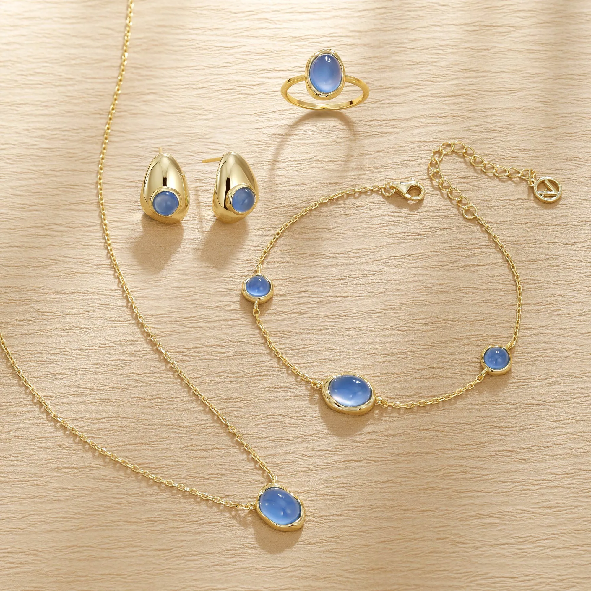 Seren Droplet Gemstone Necklace sold by Vanimy Jewelry product image thumbnail 3