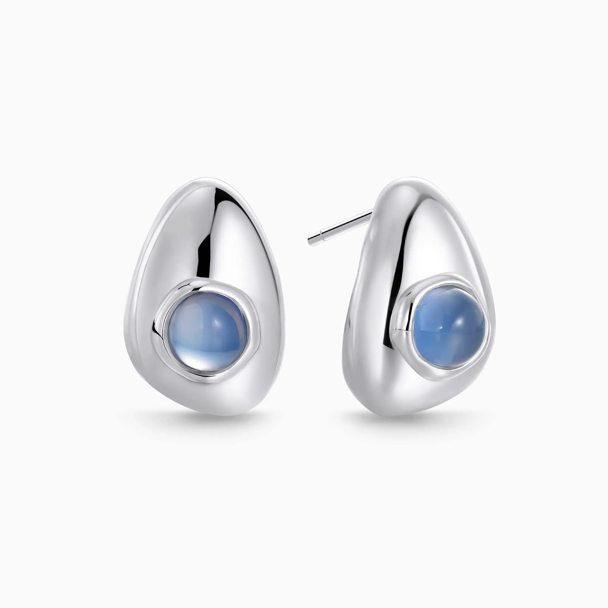 Seren Droplet Gemstone Stud Earrings sold by Vanimy Jewelry product image thumbnail 5