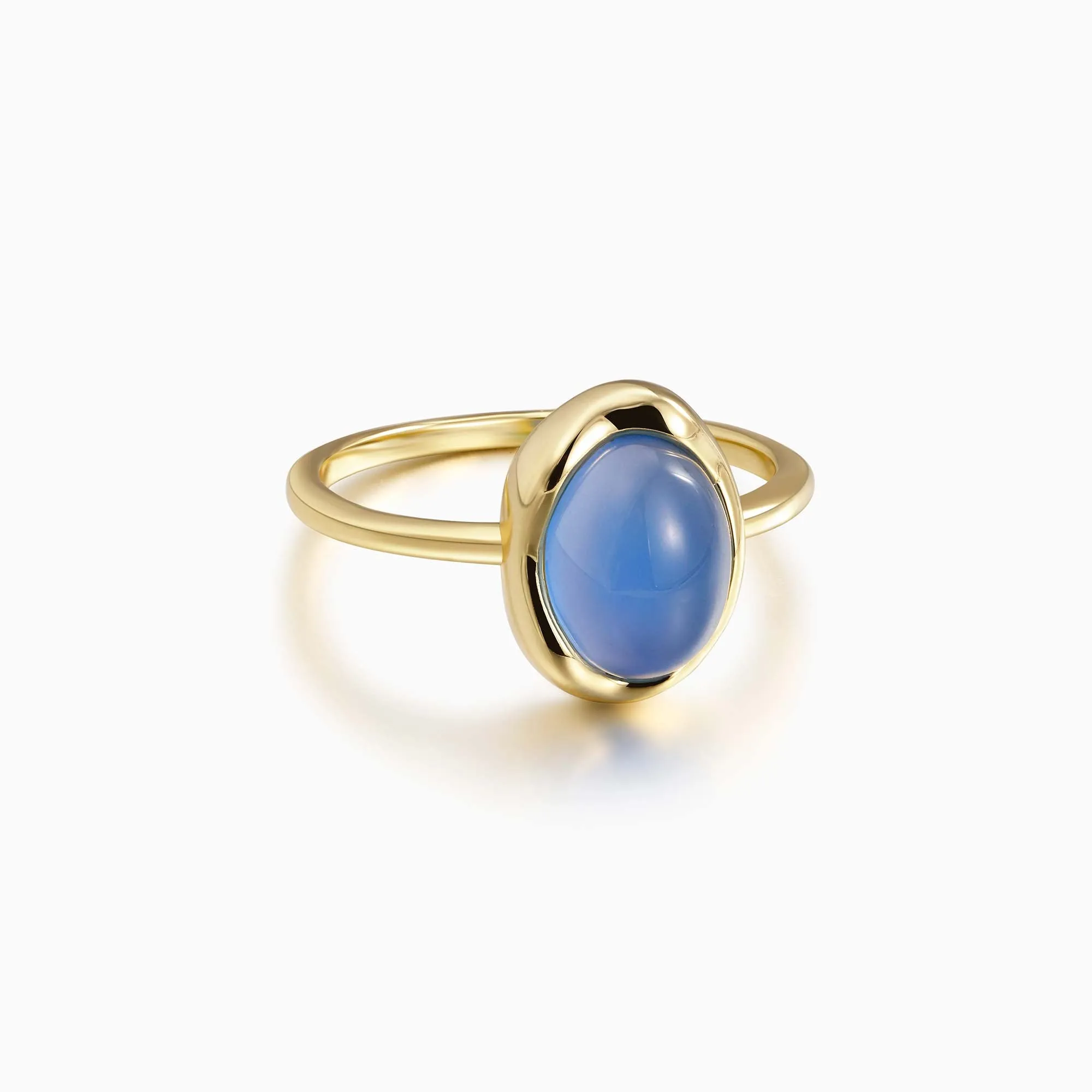 Seren Droplet Sculpted Gemstone Ring sold by Vanimy Jewelry