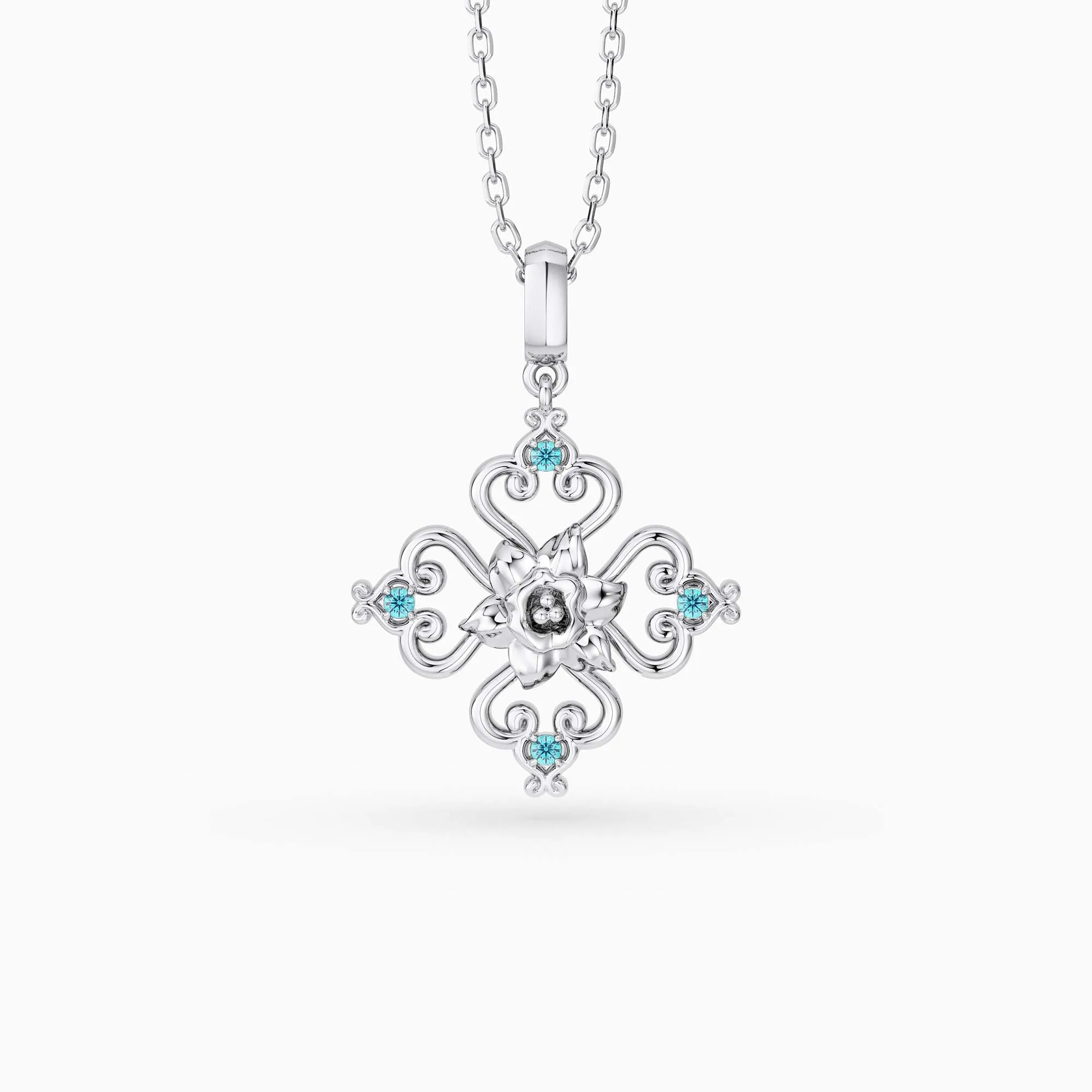 Sacred Bloom Daffodil Love Birth Flower Necklace sold by Vanimy Jewelry product image thumbnail 5