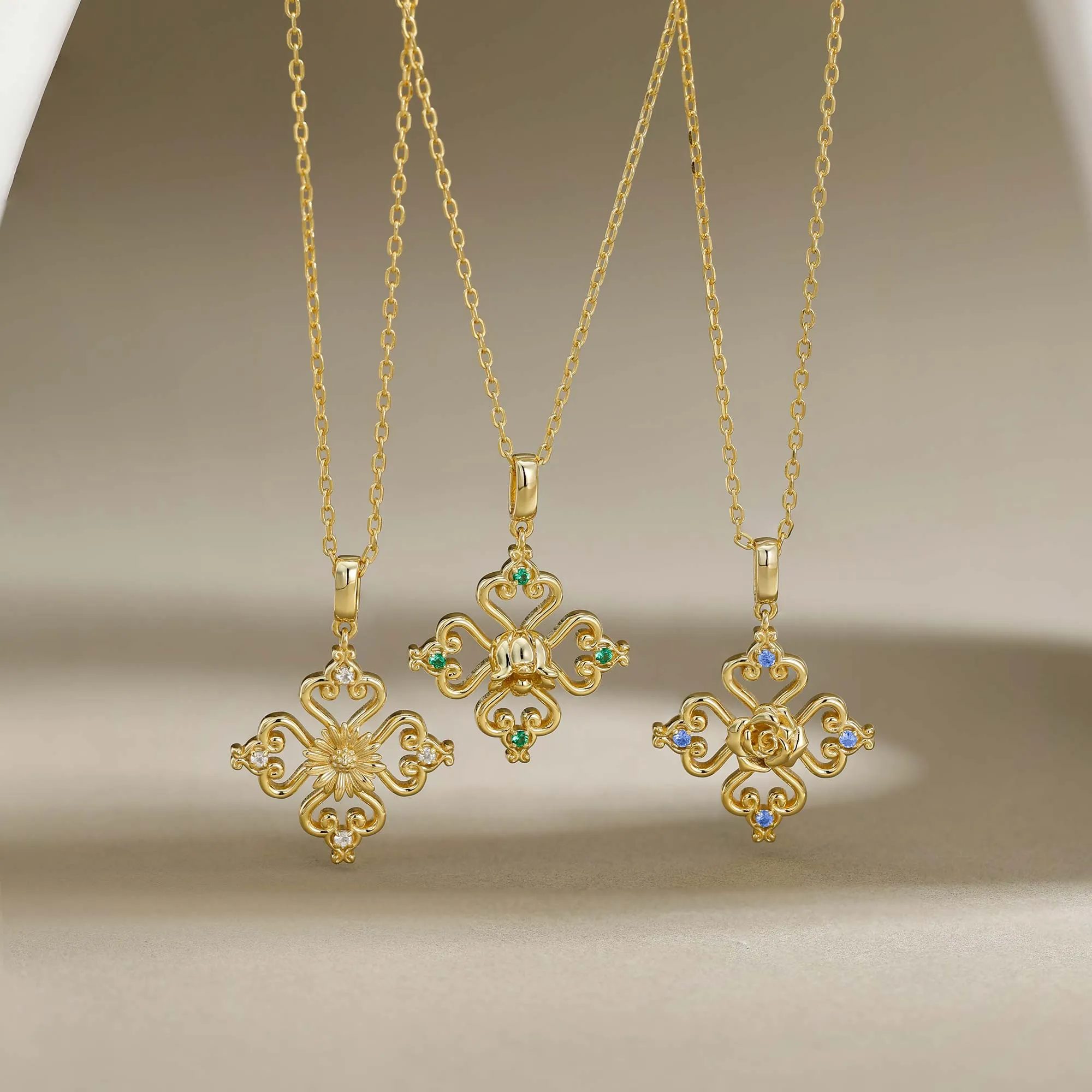 Sacred Bloom Lily of the Valley Love Birth Flower Necklace sold by Vanimy Jewelry product image thumbnail 4