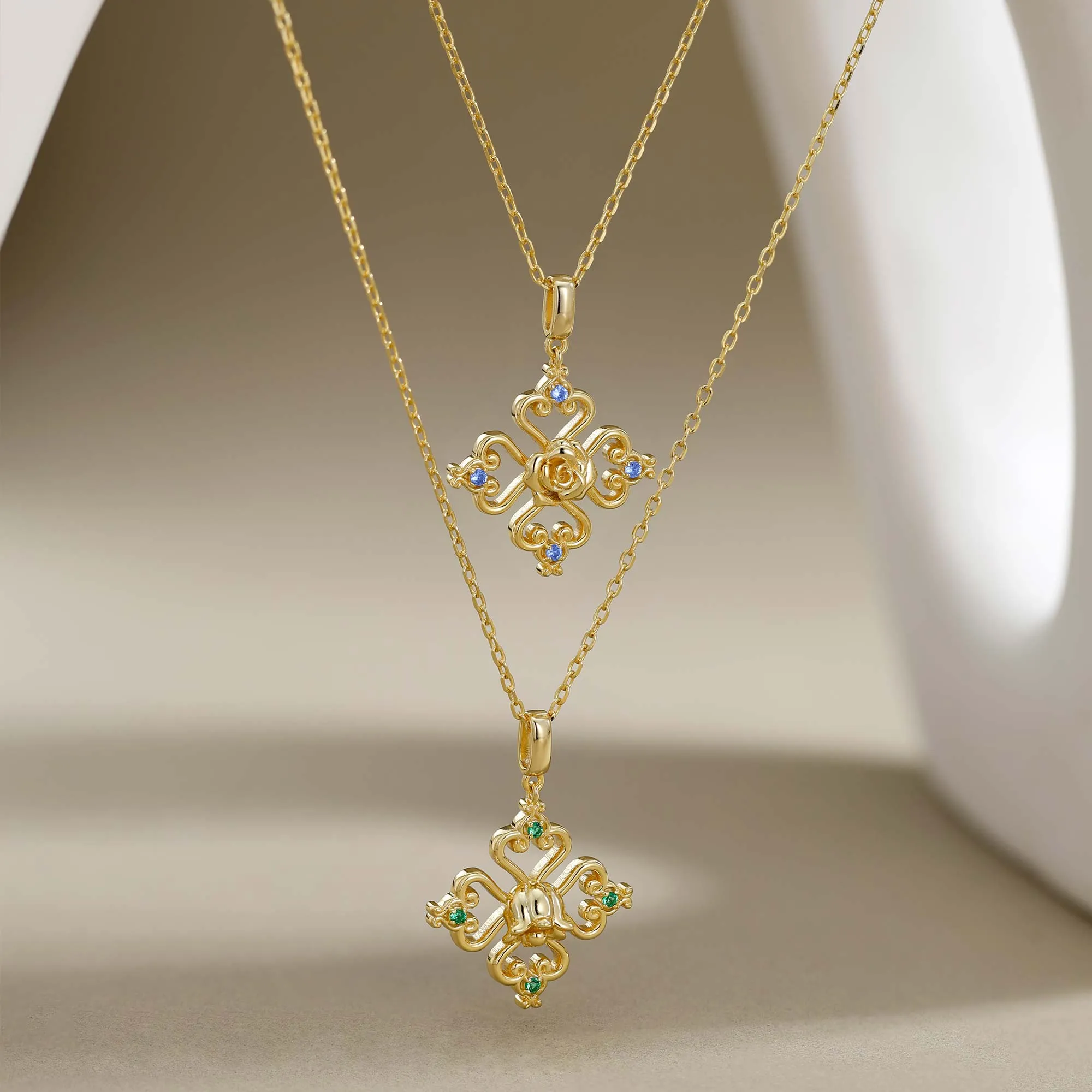 Sacred Bloom Lily of the Valley Love Birth Flower Necklace sold by Vanimy Jewelry product image thumbnail 3