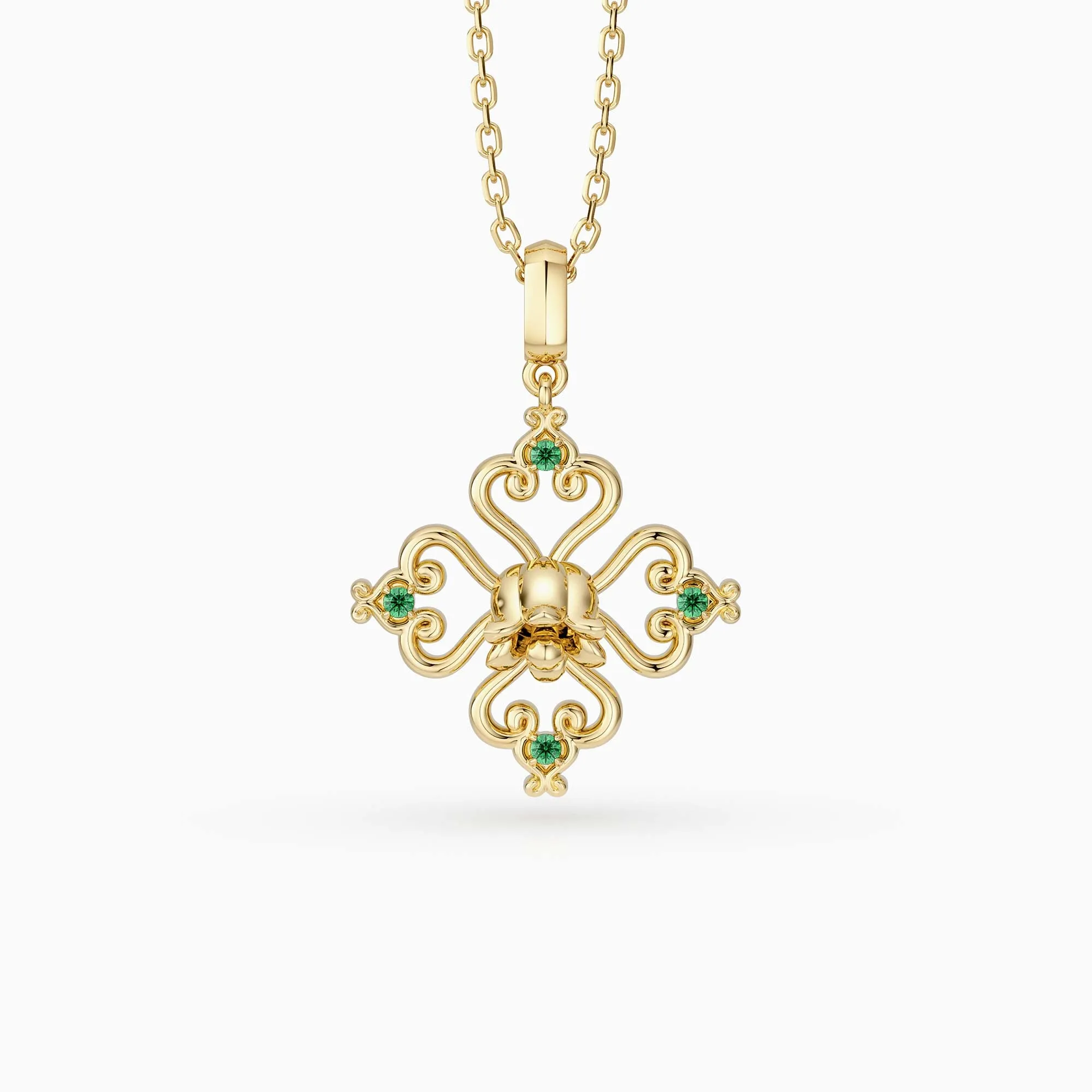 Sacred Bloom Lily of the Valley Love Birth Flower Necklace sold by Vanimy Jewelry