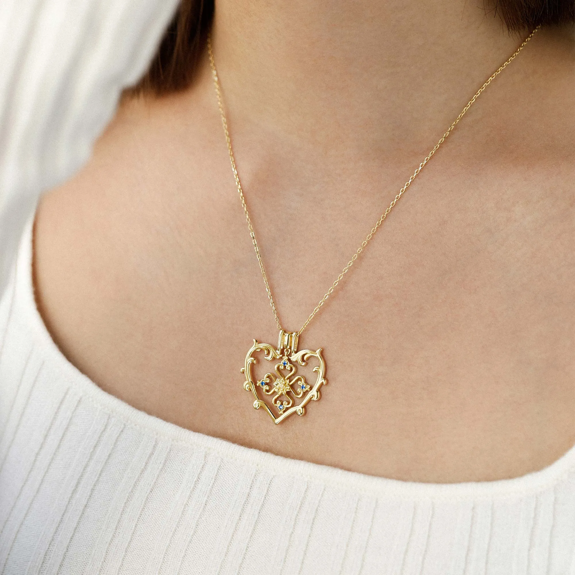 Sacred Bloom Poinsettia Love Birth Flower Necklace sold by Vanimy Jewelry product image thumbnail 2