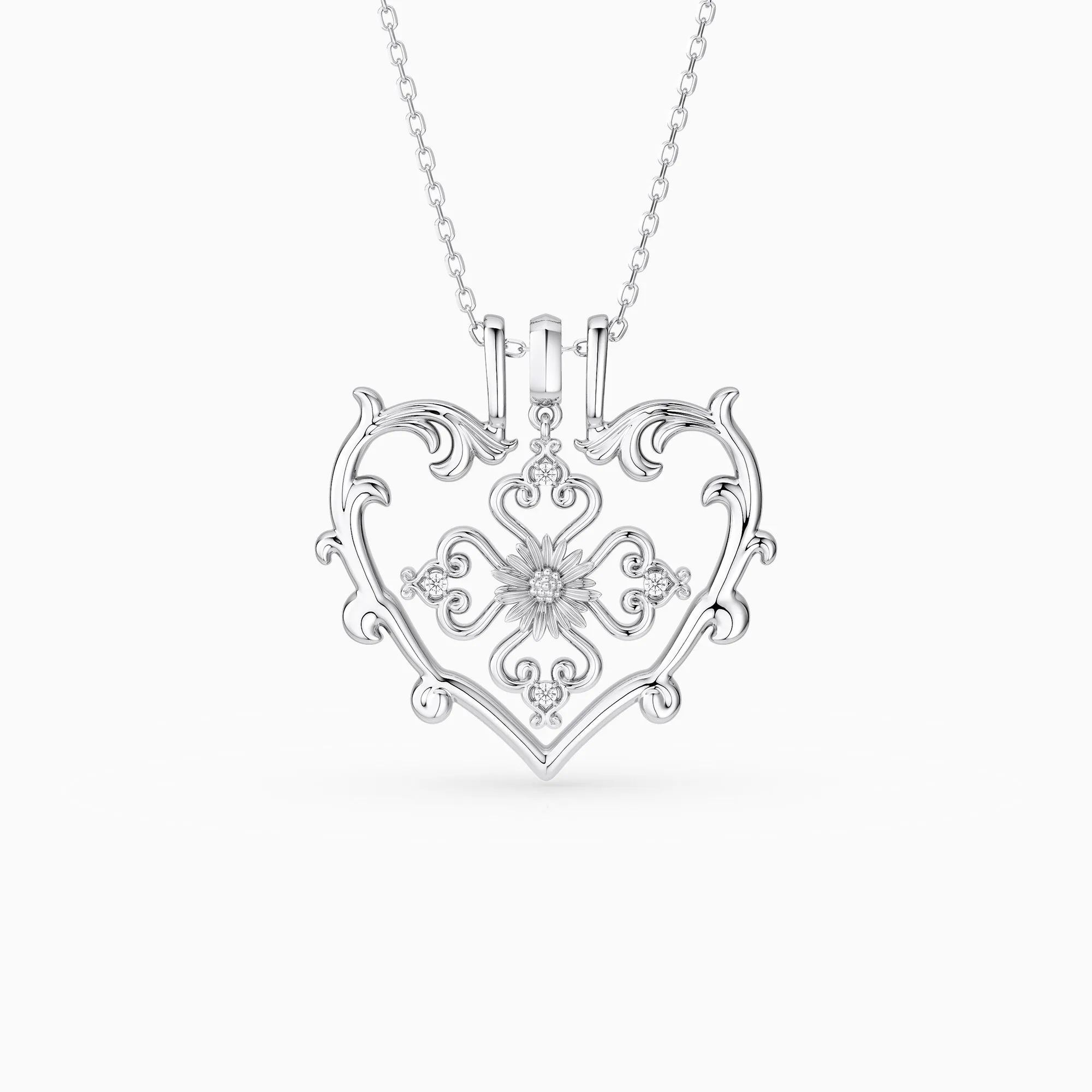 Sacred Bloom Daisy Love Birth Flower Necklace Set sold by Vanimy Jewelry product image thumbnail 5