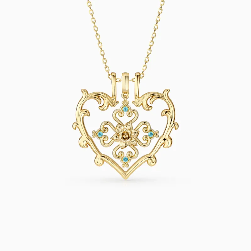 Sacred Bloom Daffodil Love Birth Flower Necklace Set sold by Vanimy Jewelry