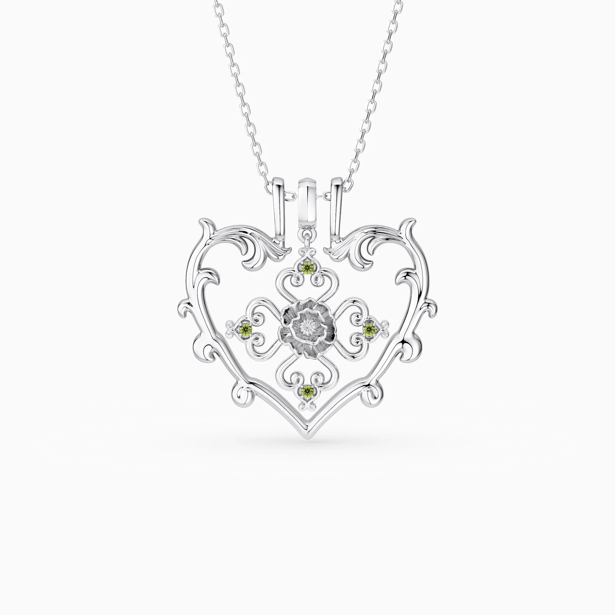 Sacred Bloom Poppy Love Birth Flower Necklace Set sold by Vanimy Jewelry product image thumbnail 4