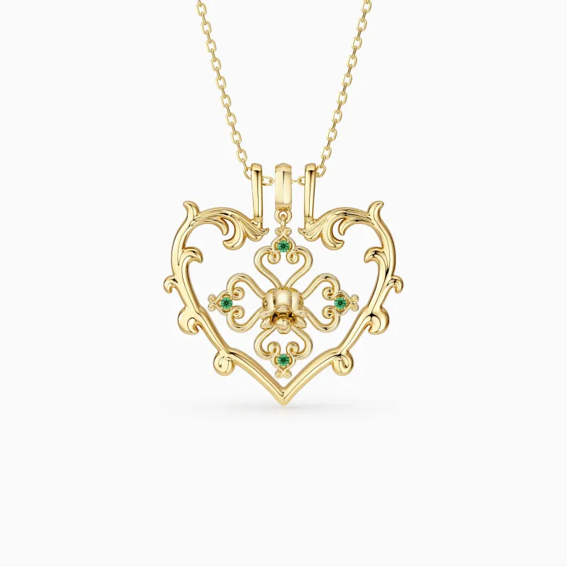 Sacred Bloom Lily of the Valley Love Birth Flower Necklace Set sold by Vanimy Jewelry