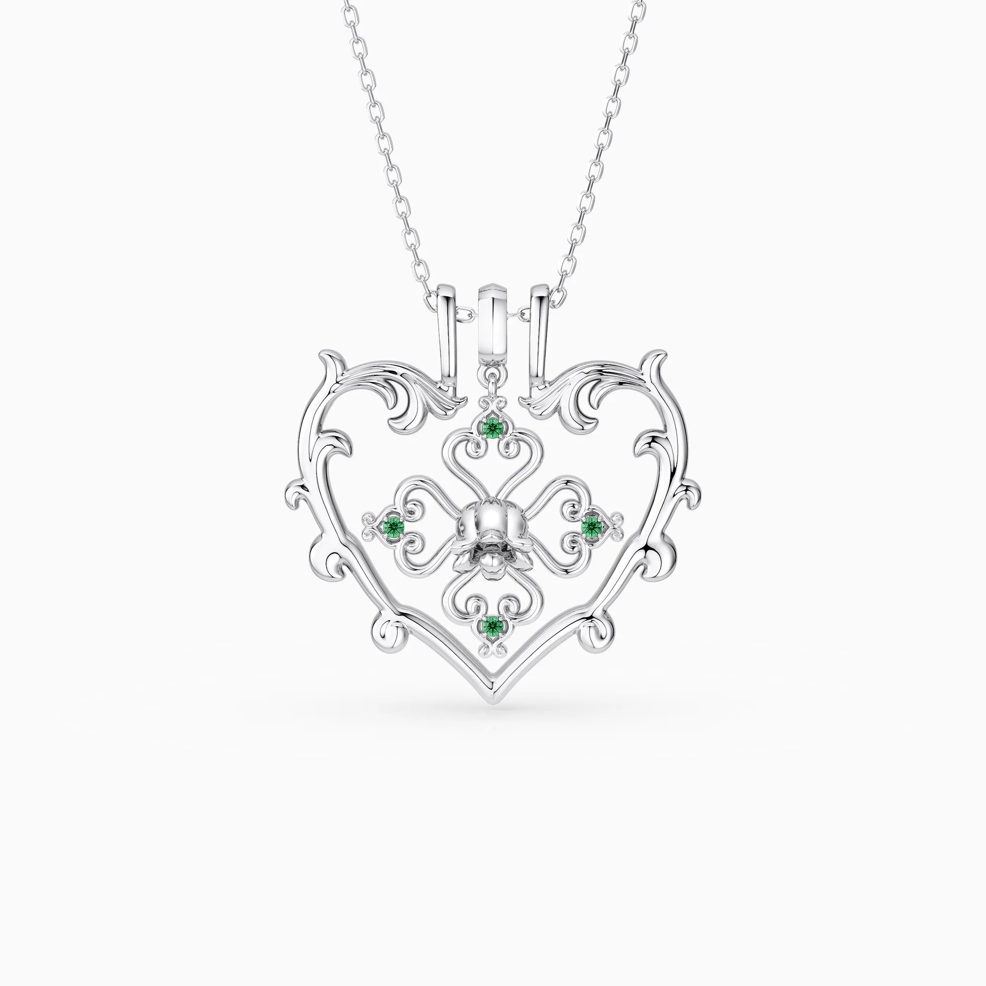 Sacred Bloom Lily of the Valley Love Birth Flower Necklace Set sold by Vanimy Jewelry product image thumbnail 4