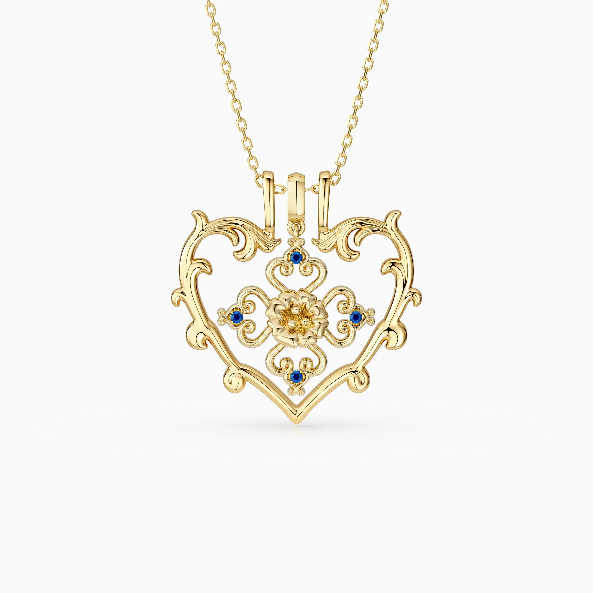 Sacred Bloom Aster Love Birth Flower Necklace Set sold by Vanimy Jewelry