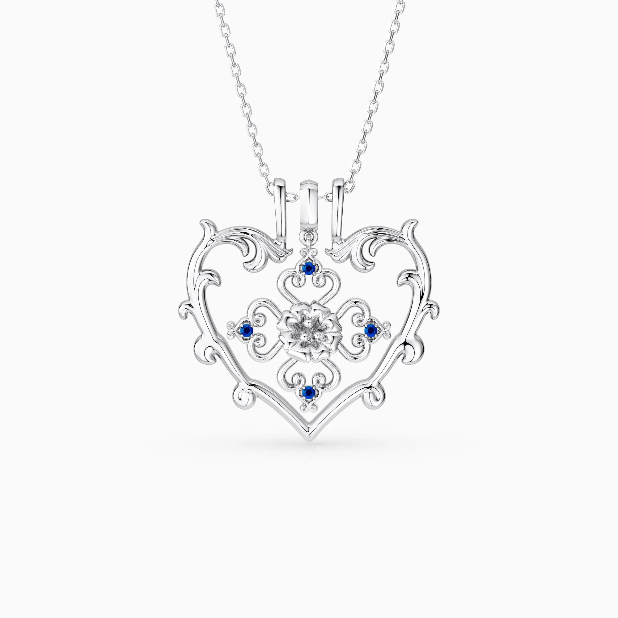 Sacred Bloom Morning Glory Love Birth Flower Necklace Set sold by Vanimy Jewelry product image thumbnail 4