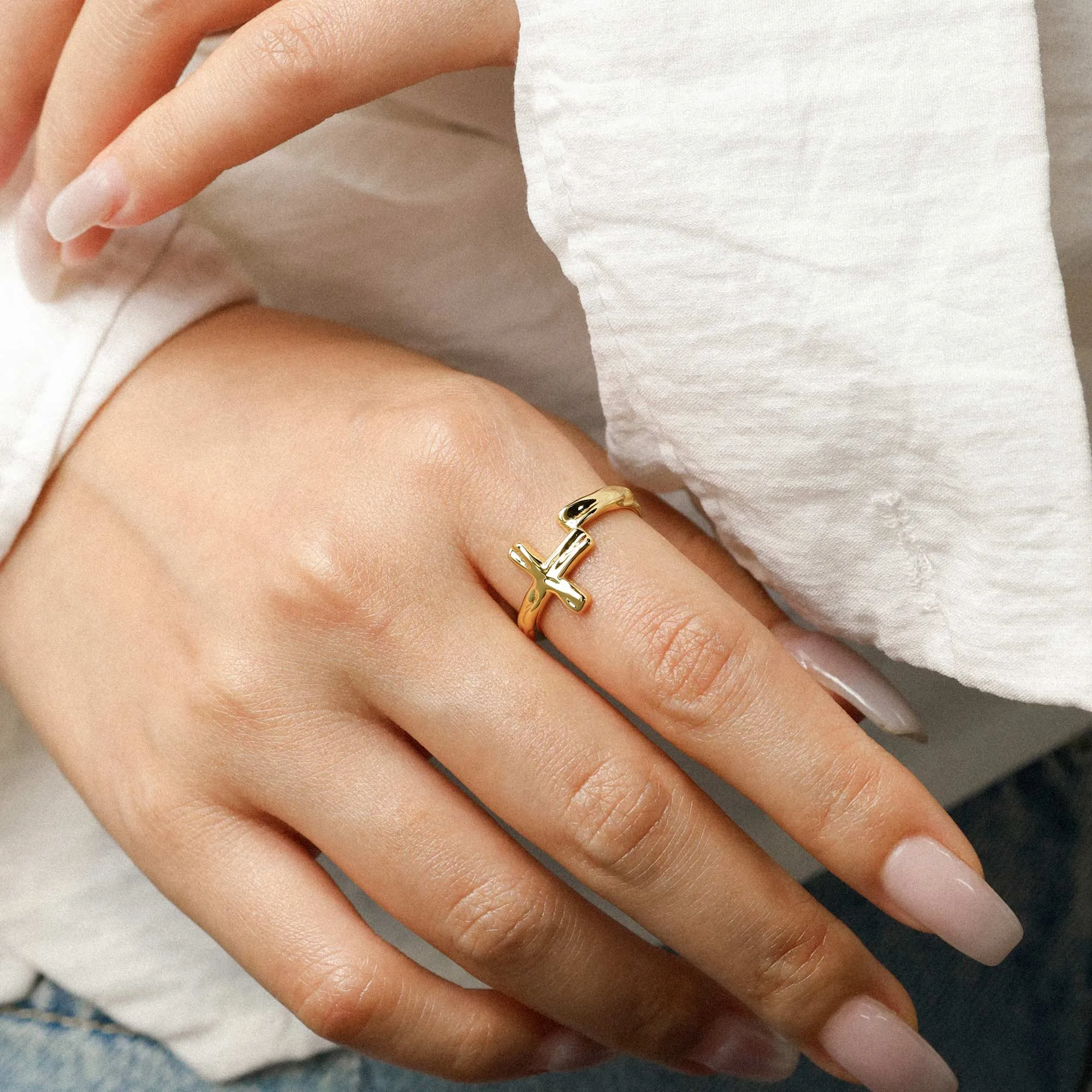 Liquid Cross Ring sold by Vanimy Jewelry product image thumbnail 3