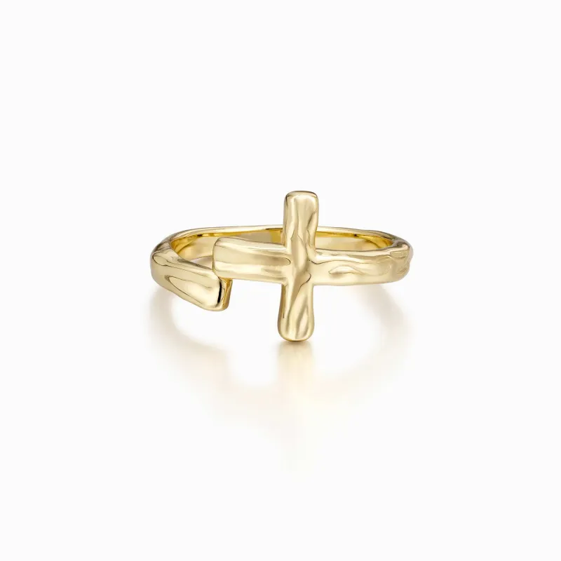 Liquid Cross Ring sold by Vanimy Jewelry