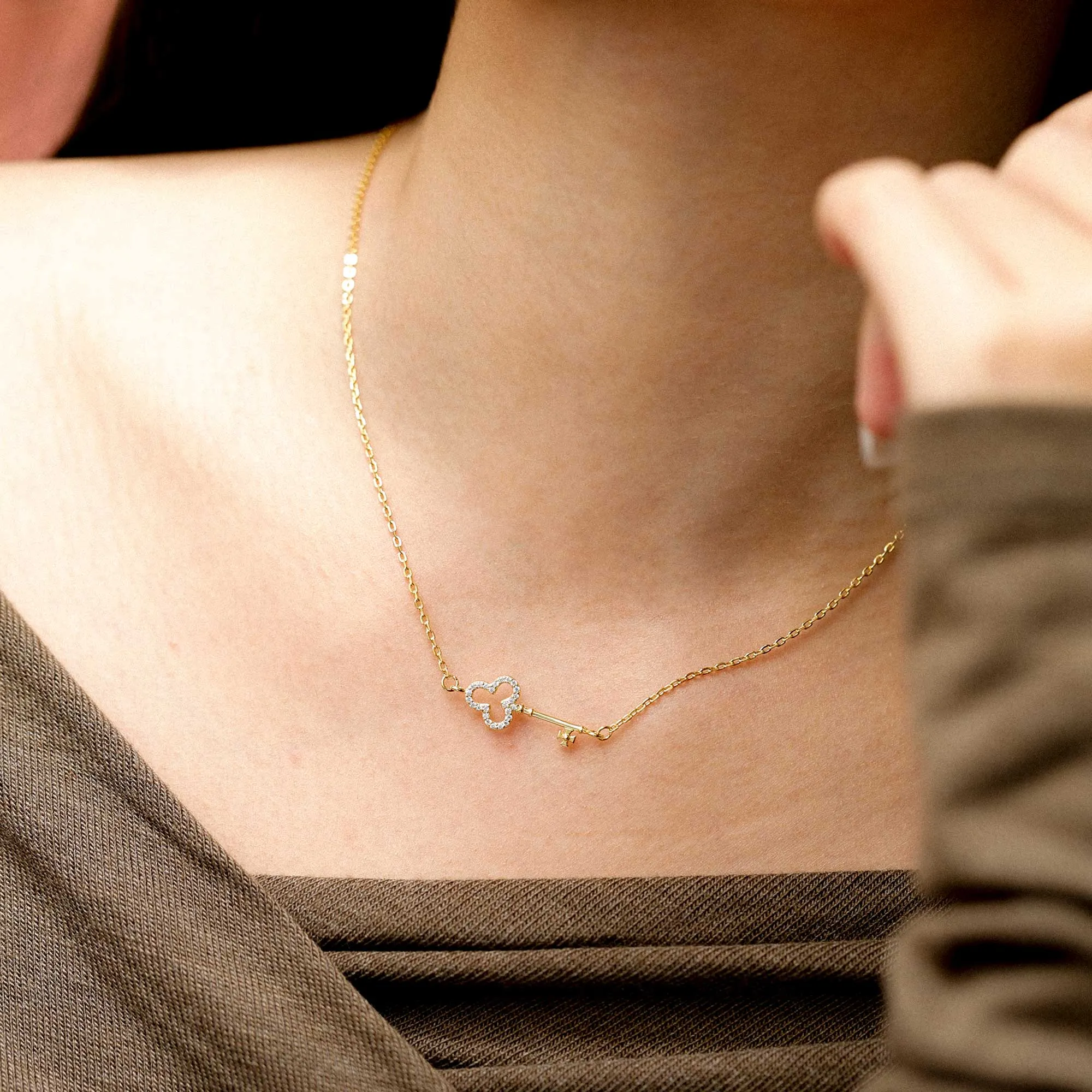 Anastasia Key Necklace sold by Vanimy Jewelry product image thumbnail 2