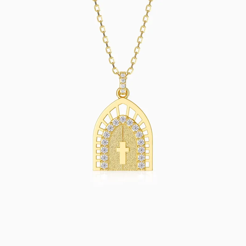 Holy Door Medallion Necklace made by Vanimy Jewelry