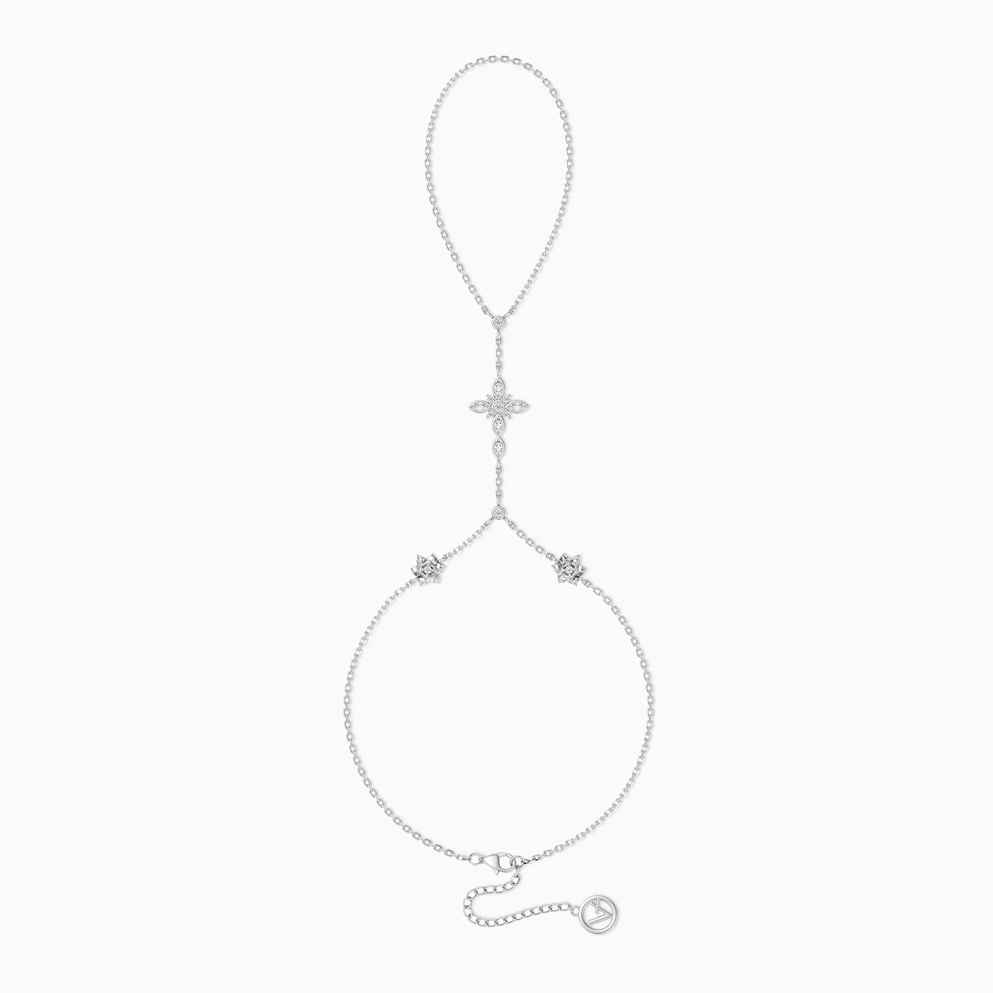 Byzantine Cross Daffodil March Birth Flower Hand Chain sold by Vanimy Jewelry product image thumbnail 2