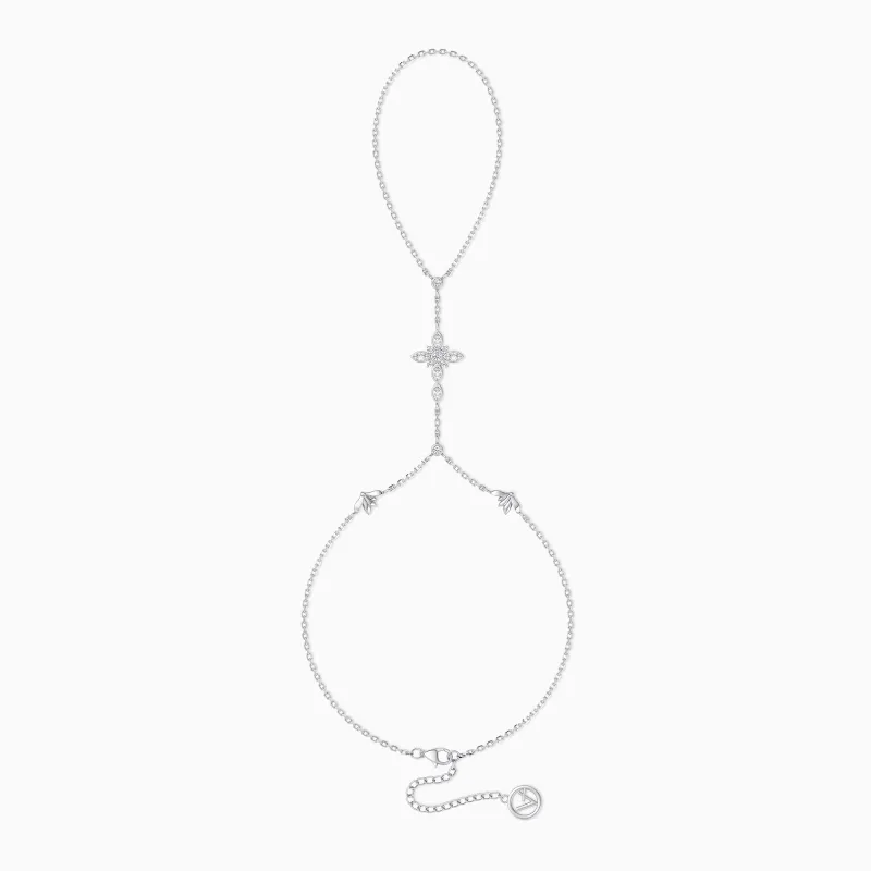 Byzantine Cross Birth Flower Hand Chain sold by Vanimy Jewelry