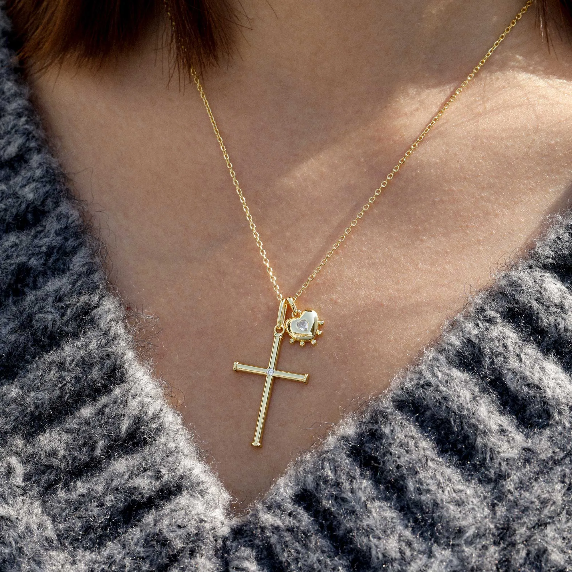 Heart of Grace Cross Necklace sold by Vanimy Jewelry product image thumbnail 2