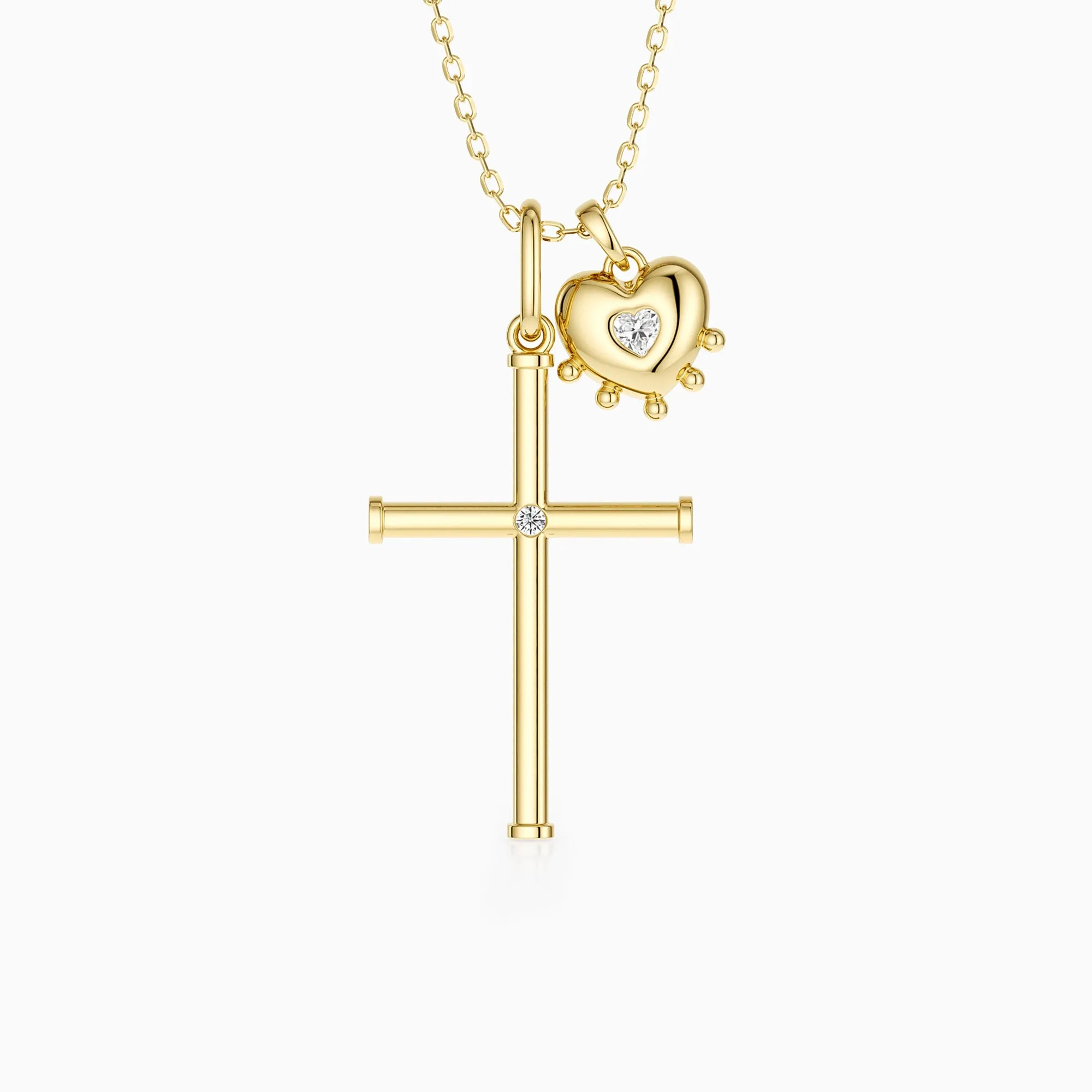 Heart of Grace Cross Necklace sold by Vanimy Jewelry