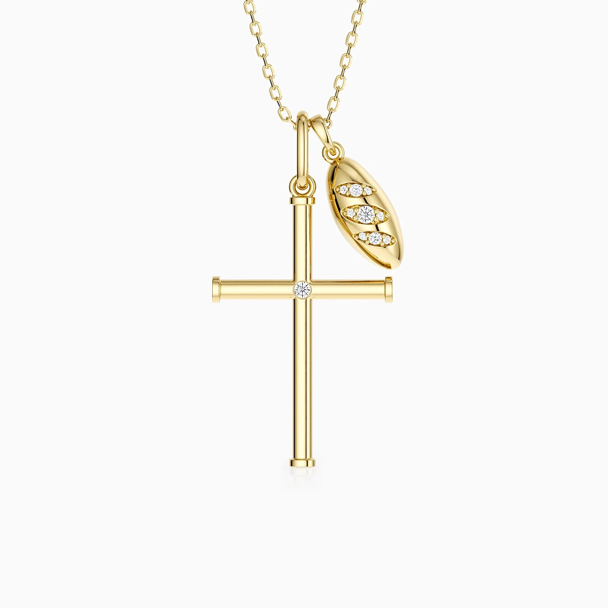 Daily Bread Cross Necklace sold by Vanimy Jewelry