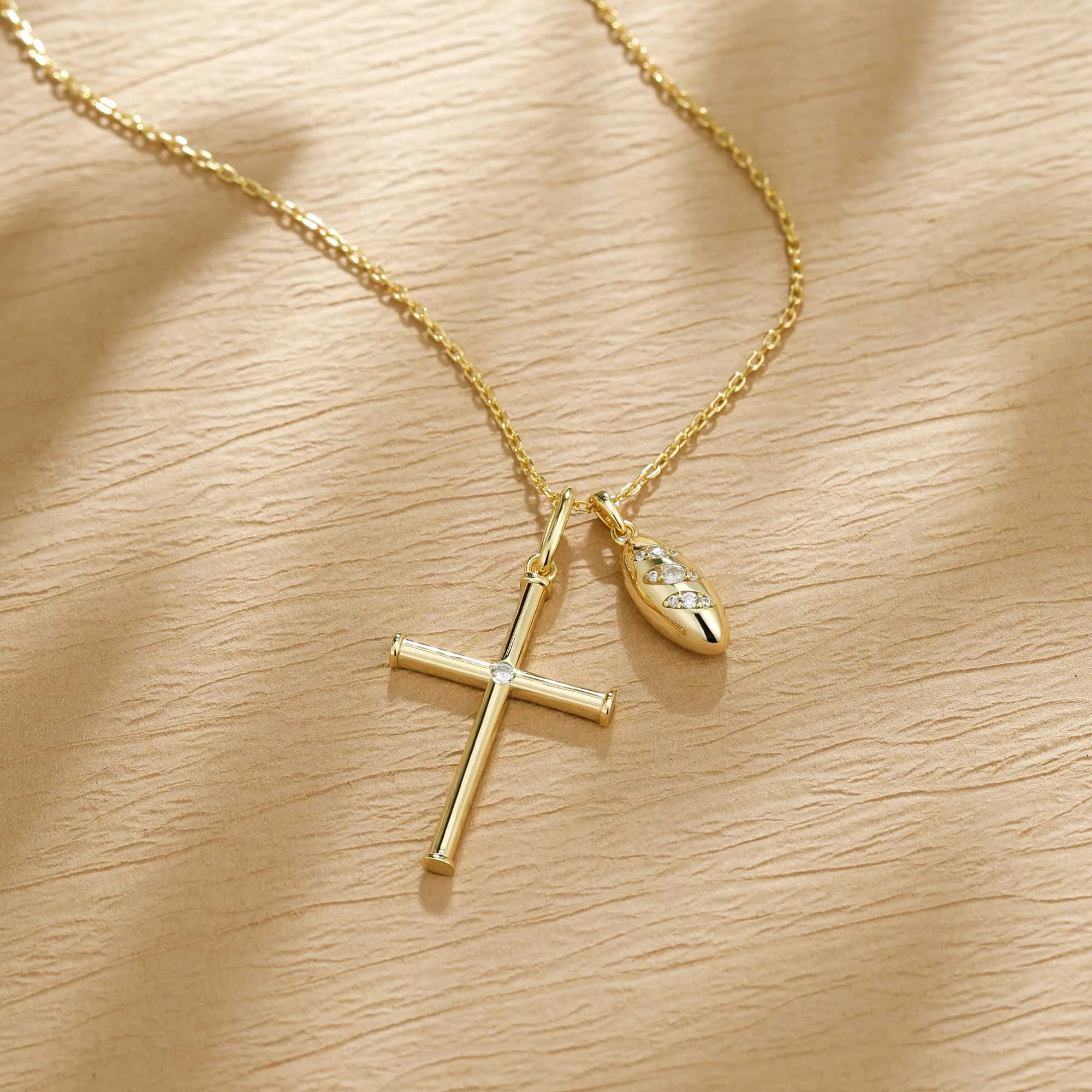 Daily Bread Cross Necklace sold by Vanimy Jewelry product image thumbnail 2