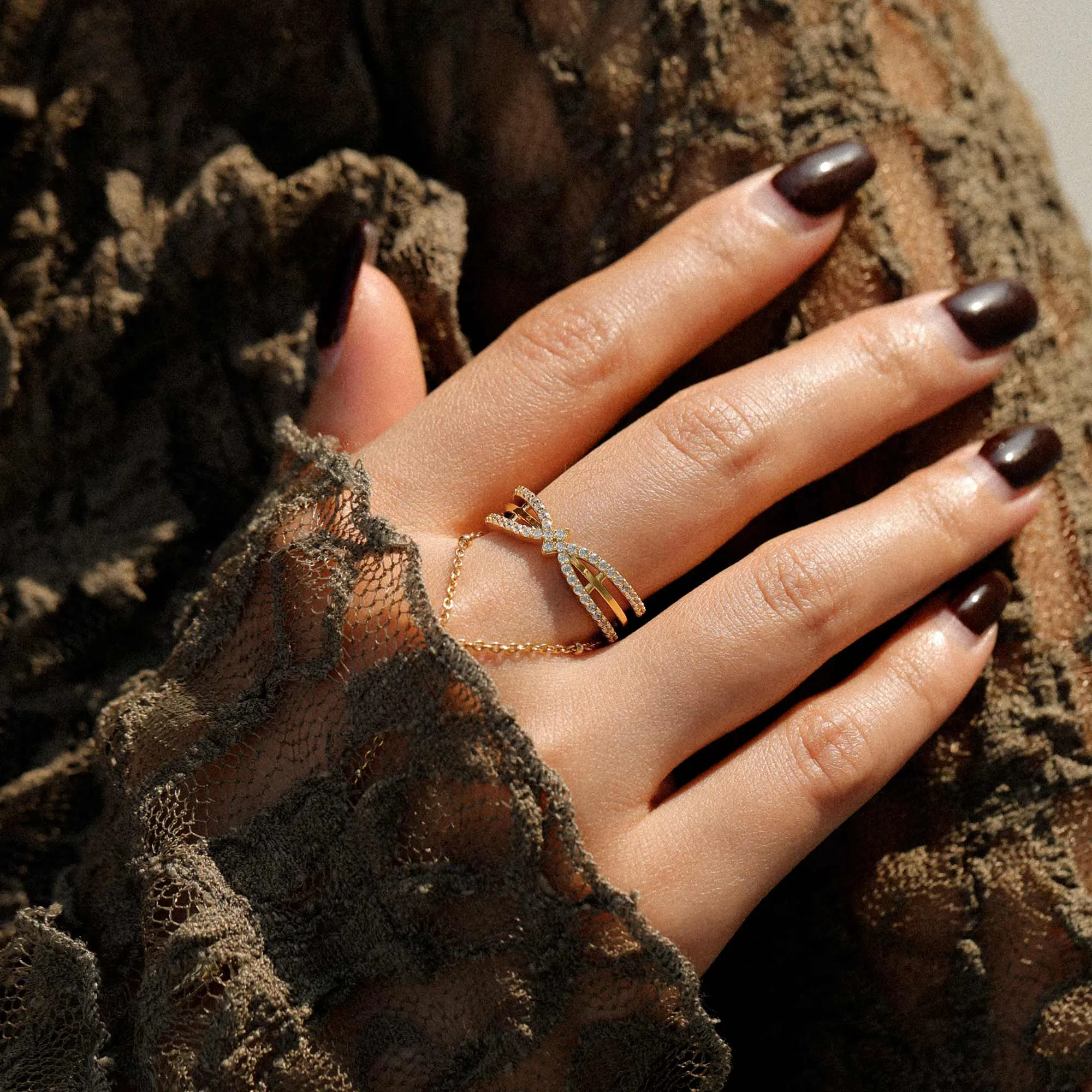 Cathedral Light Cross Ring sold by Vanimy Jewelry product image thumbnail 5