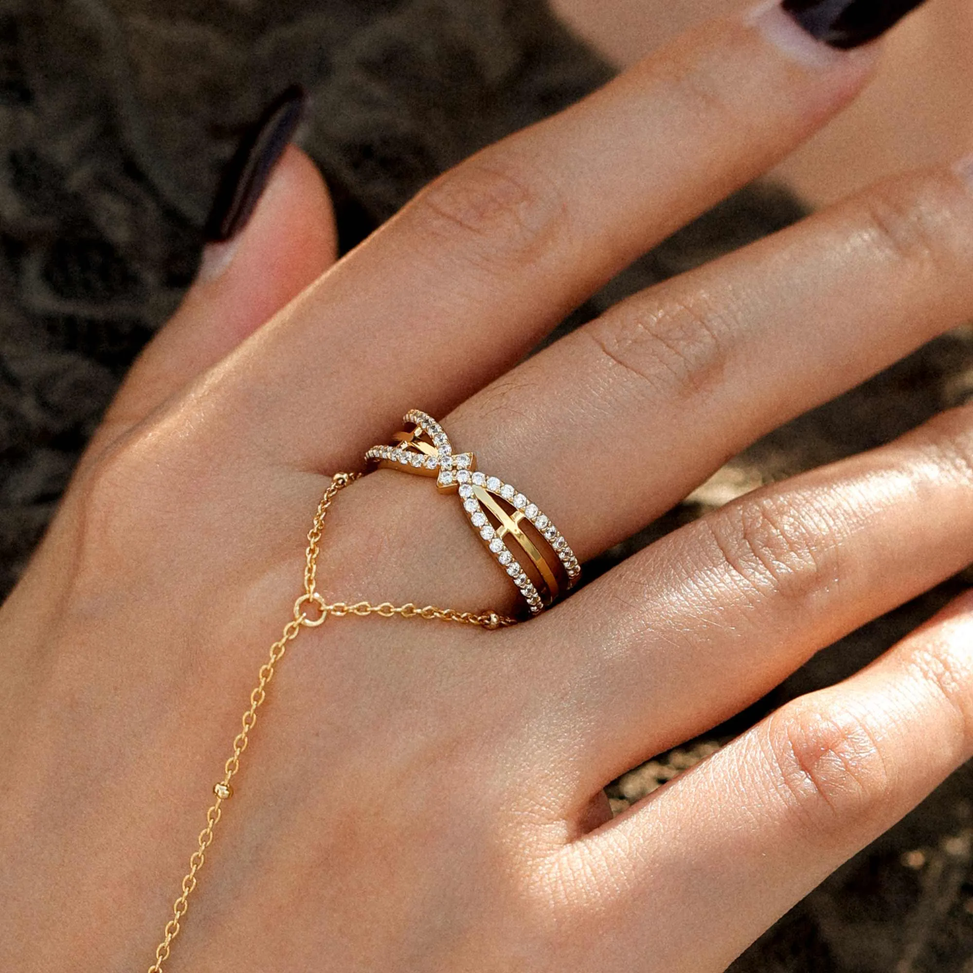 Cathedral Light Cross Ring sold by Vanimy Jewelry product image thumbnail 2